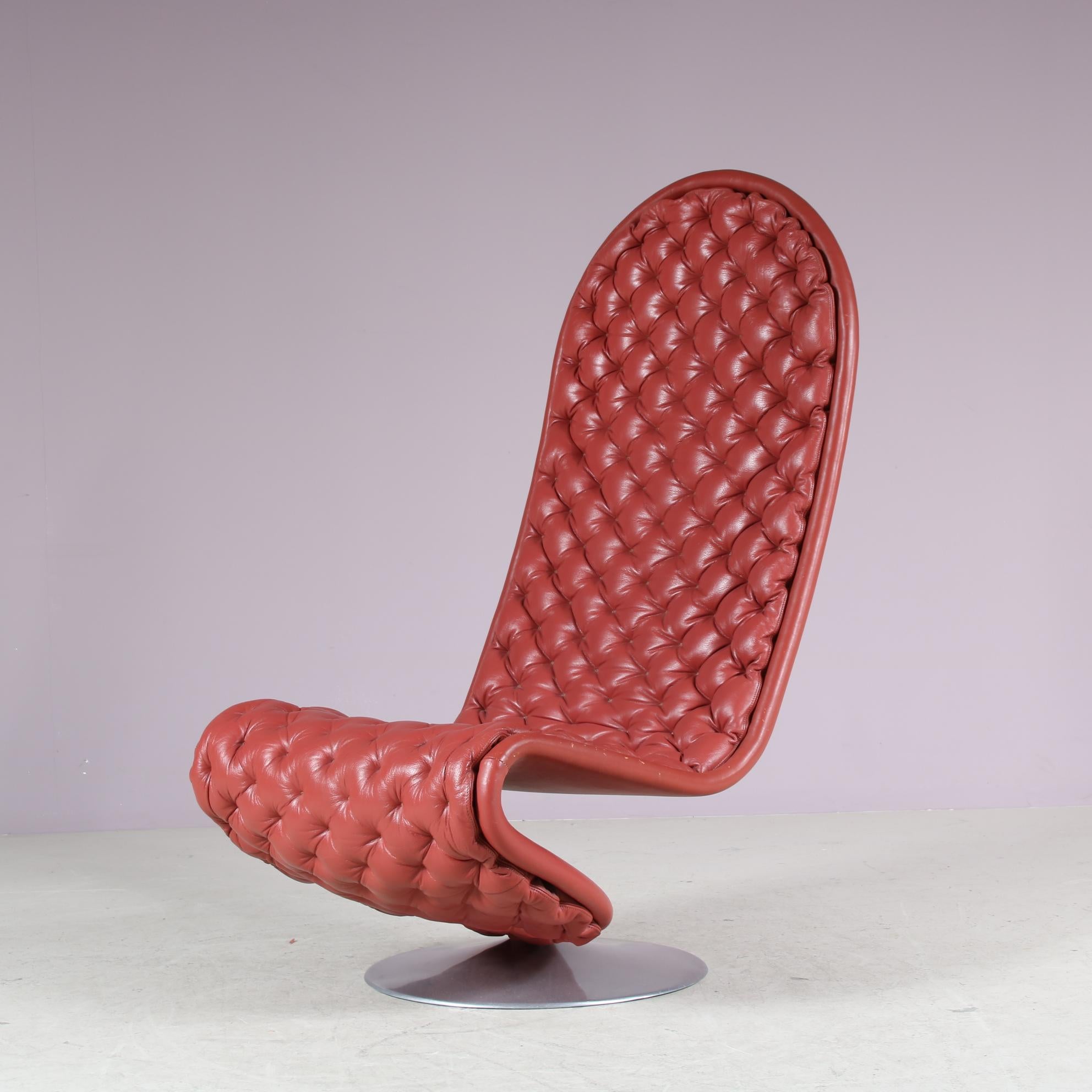 Mid-Century Modern 1970 Highback 1-2-3 Chair par Verner Panton pour Fritz Hansen, Danemark en vente