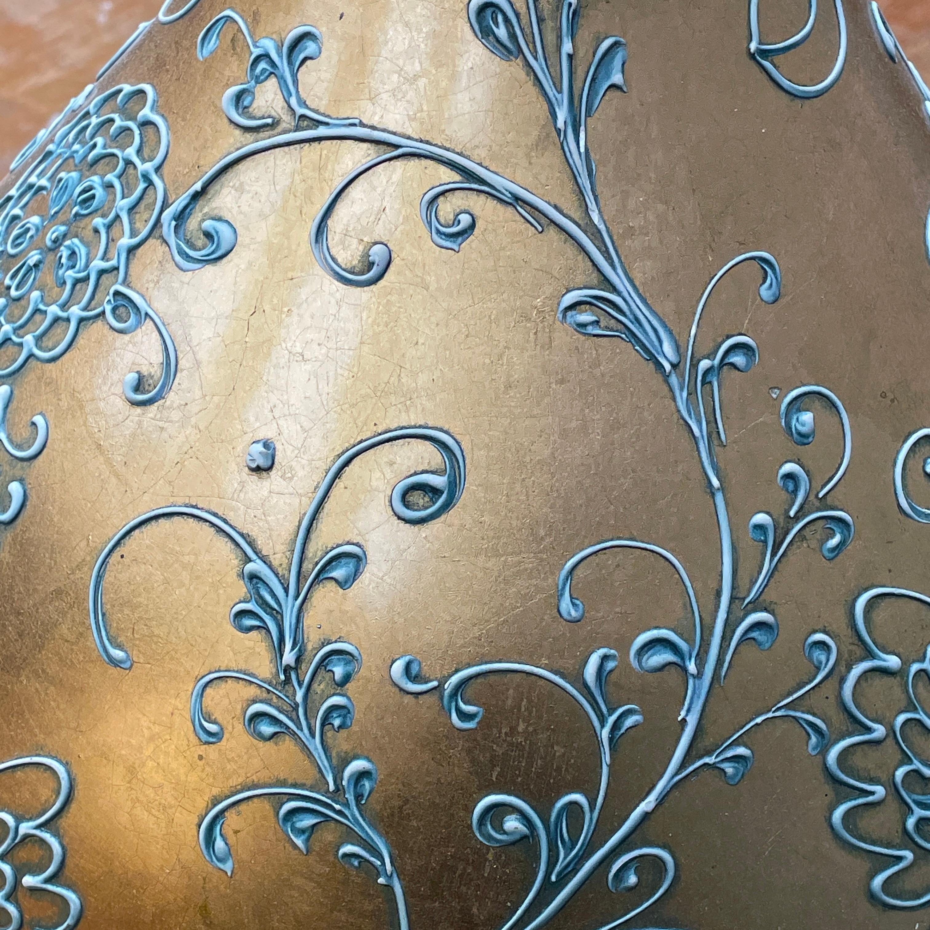 1970s Hollywood Gold Faux Gilt Tassels Monumental Table Lamps Glam Mont im Angebot 8