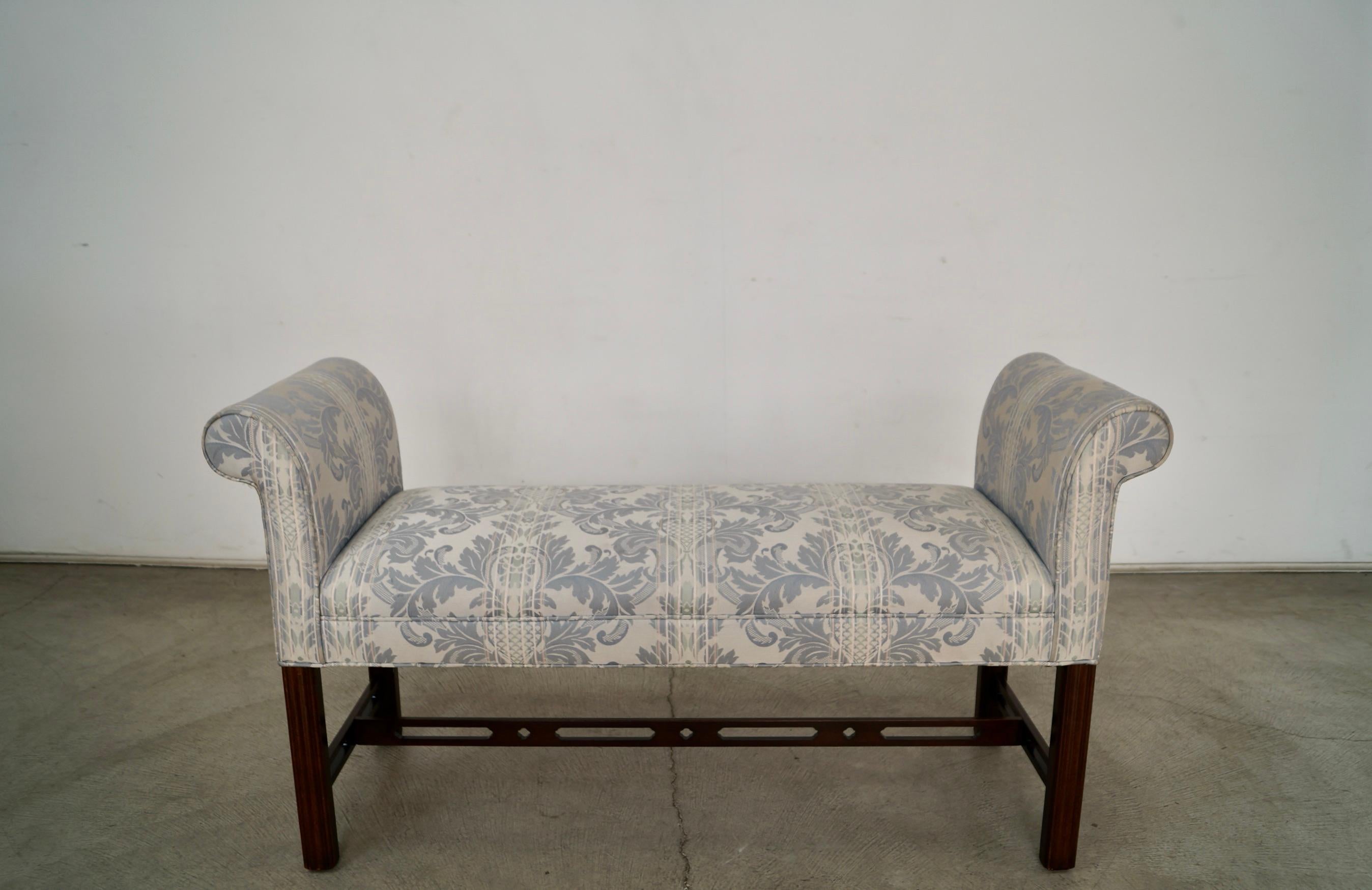 Américain Banc Hollywood Regency des années 1970 en vente