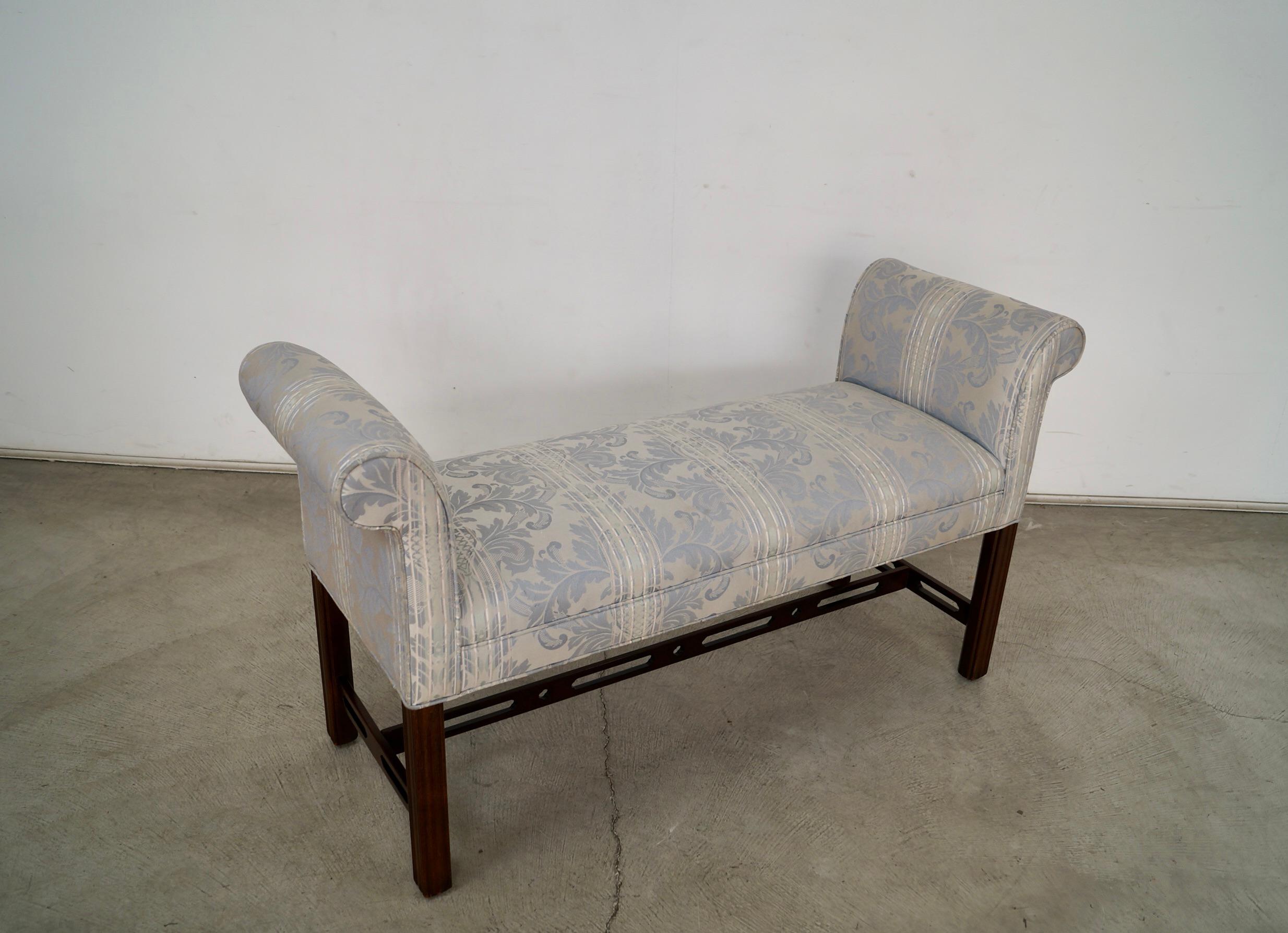 Fin du 20e siècle Banc Hollywood Regency des années 1970 en vente