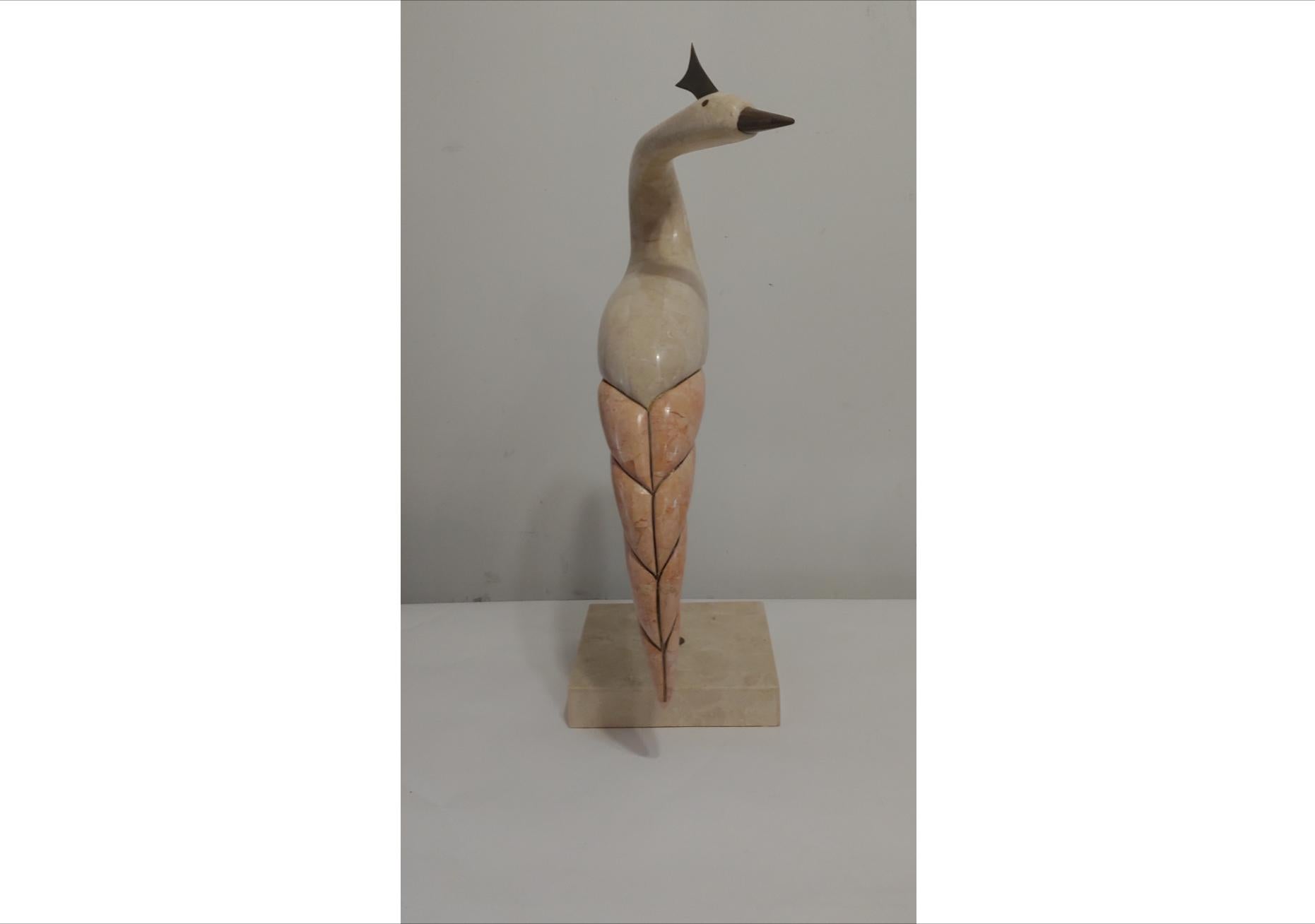 Philippine 1970s Hollywood Regency Bird Sculptures, a Pair For Sale