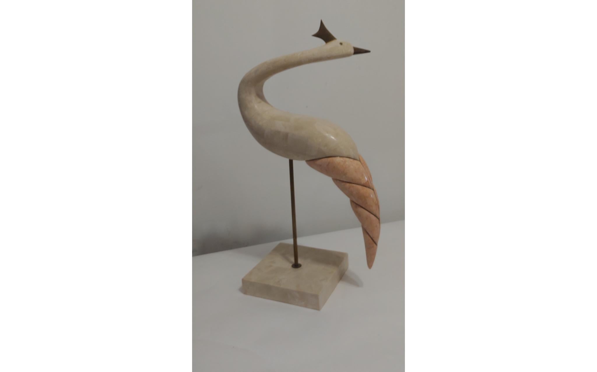 1970s Hollywood Regency Bird Sculptures, a Pair In Good Condition For Sale In Southampton, NY
