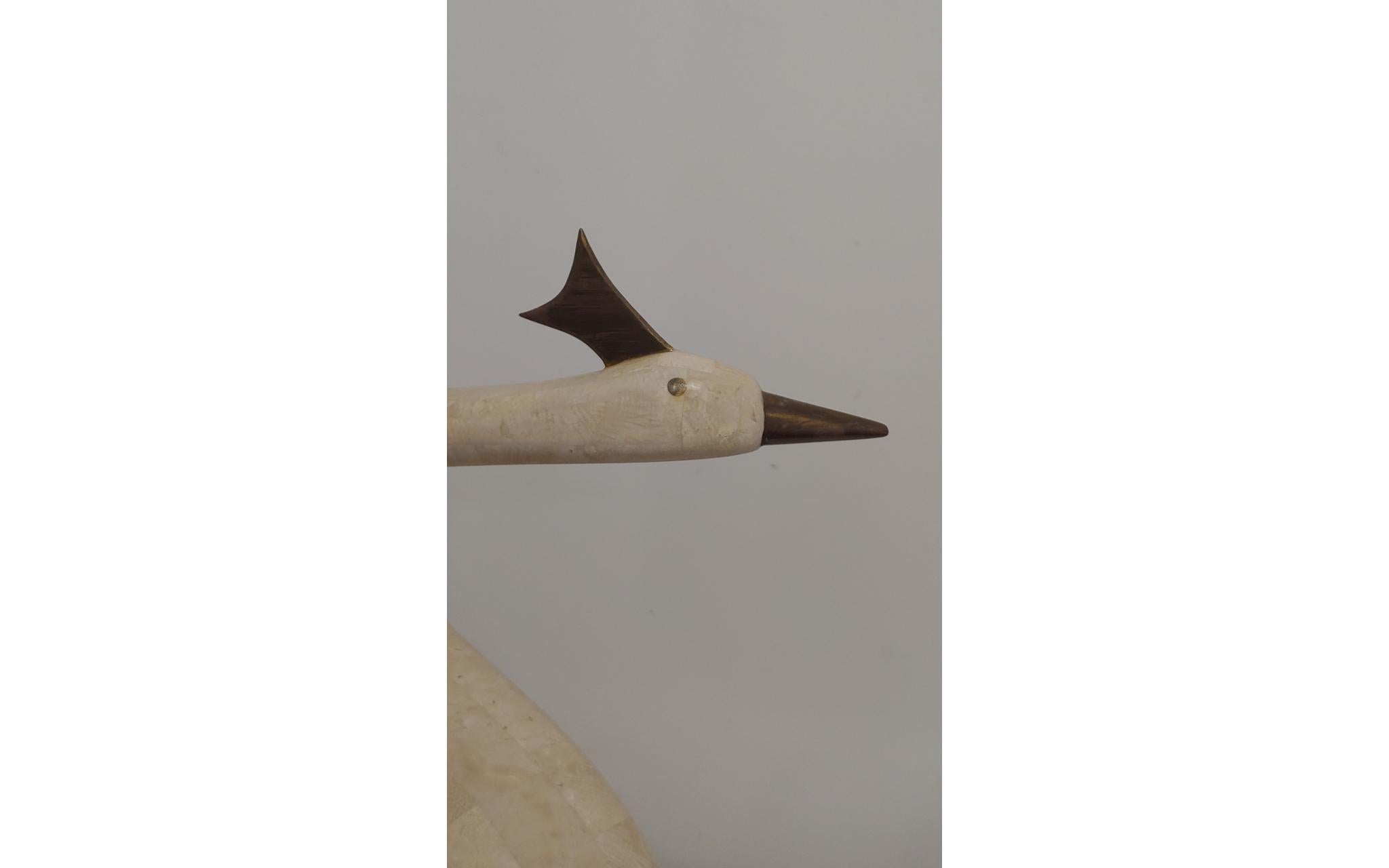 Late 20th Century 1970s Hollywood Regency Bird Sculptures, a Pair For Sale