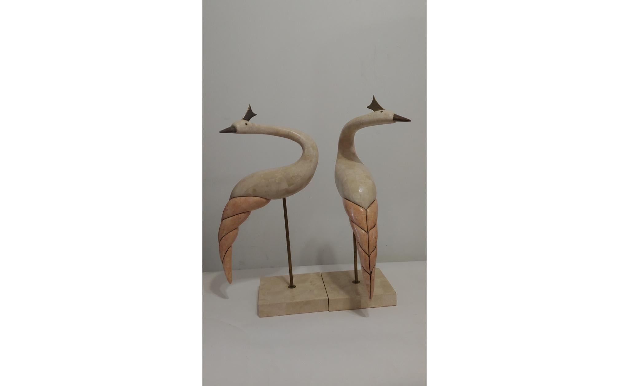 1970s Hollywood Regency Bird Sculptures, a Pair For Sale 1