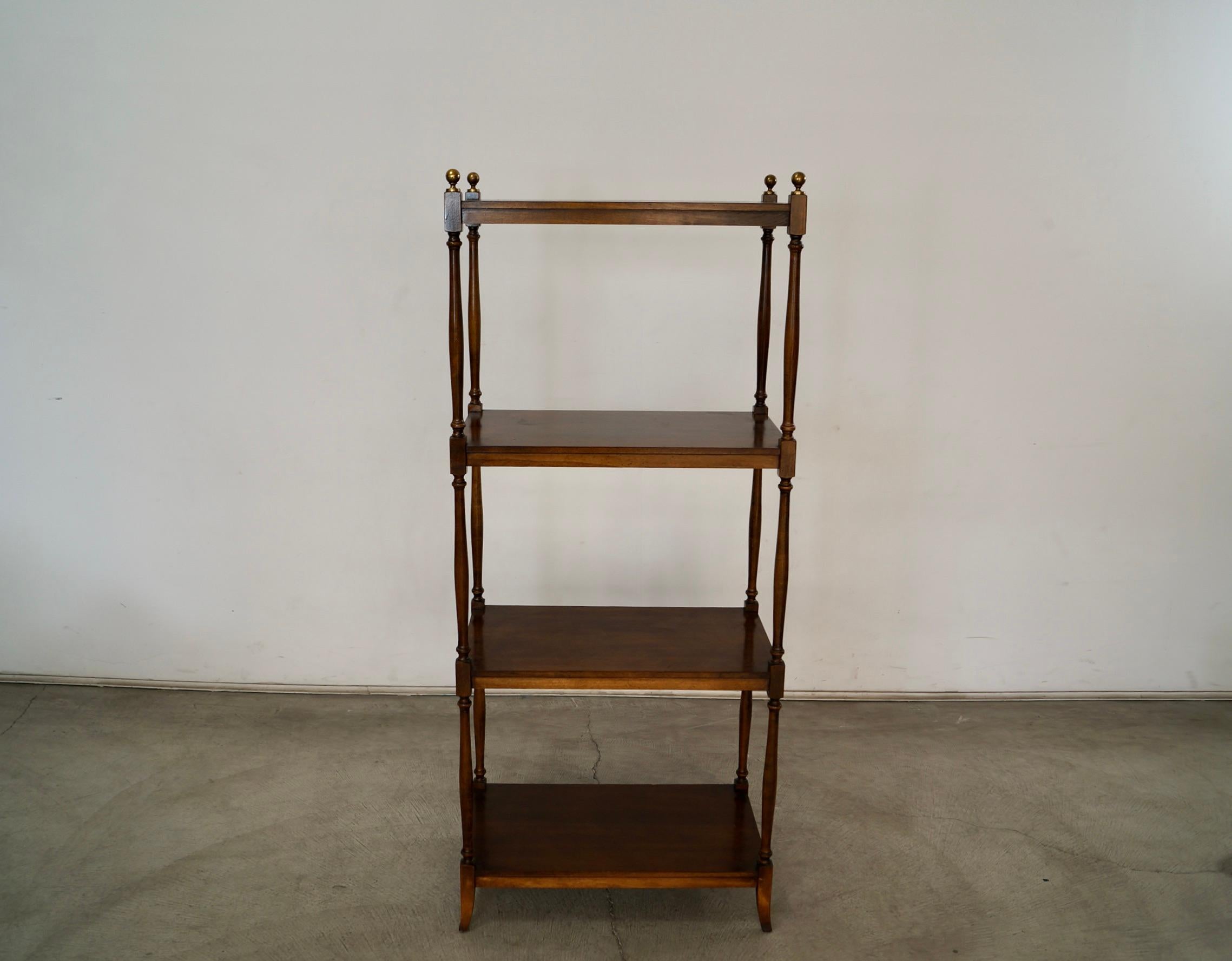 1970's Hollywood Regency Bookshelf by Brandt Furniture In Good Condition In Burbank, CA
