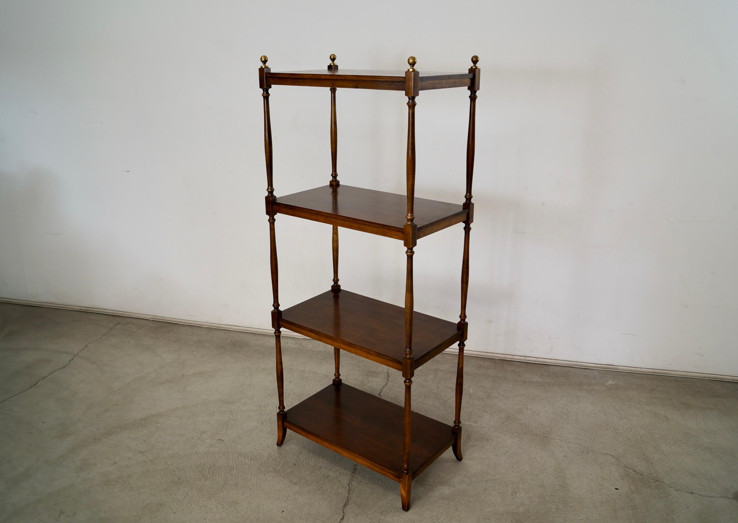 Late 20th Century 1970's Hollywood Regency Bookshelf by Brandt Furniture
