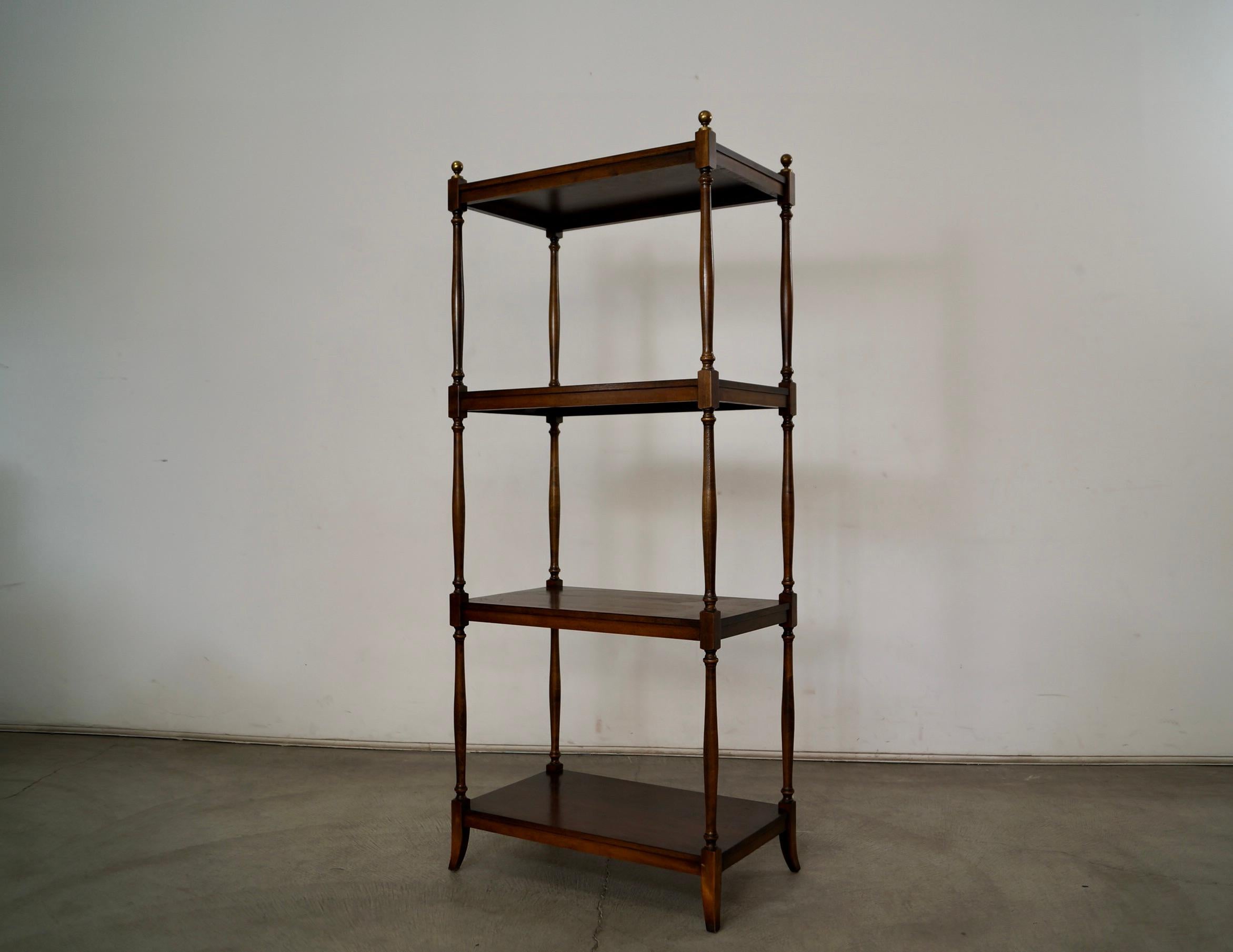 1970's Hollywood Regency Bookshelf by Brandt Furniture 1