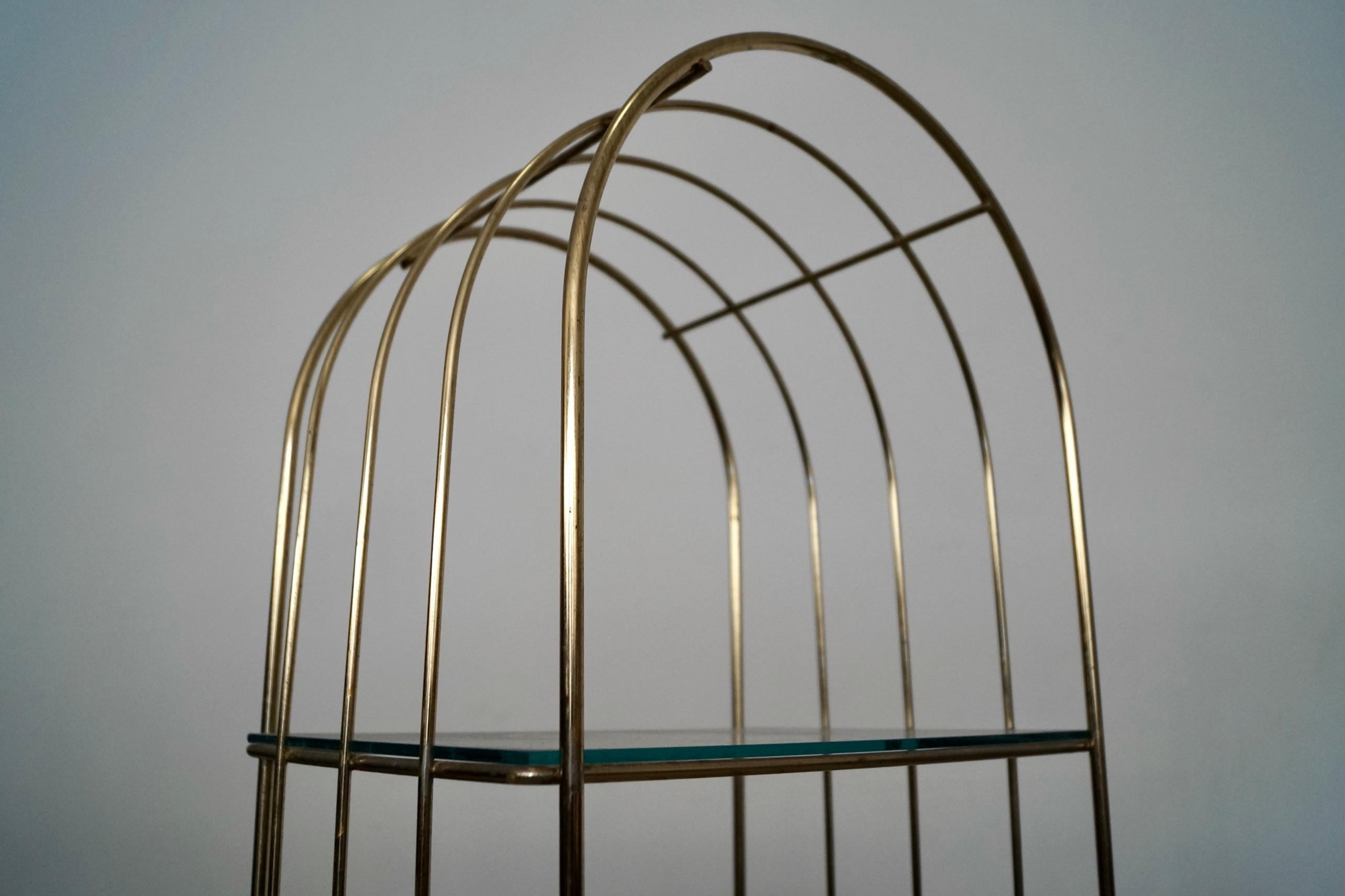 1970's Hollywood Regency Brass Etagere Shelves, a Pair For Sale 10