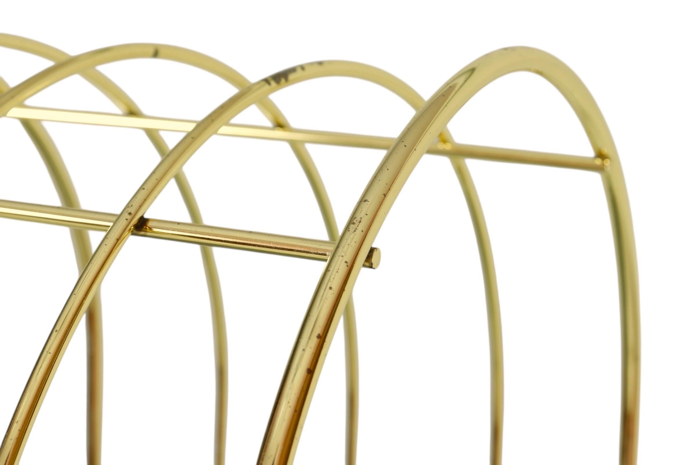 1970's Hollywood Regency Brass & Glass Etagere Shelves For Sale 1
