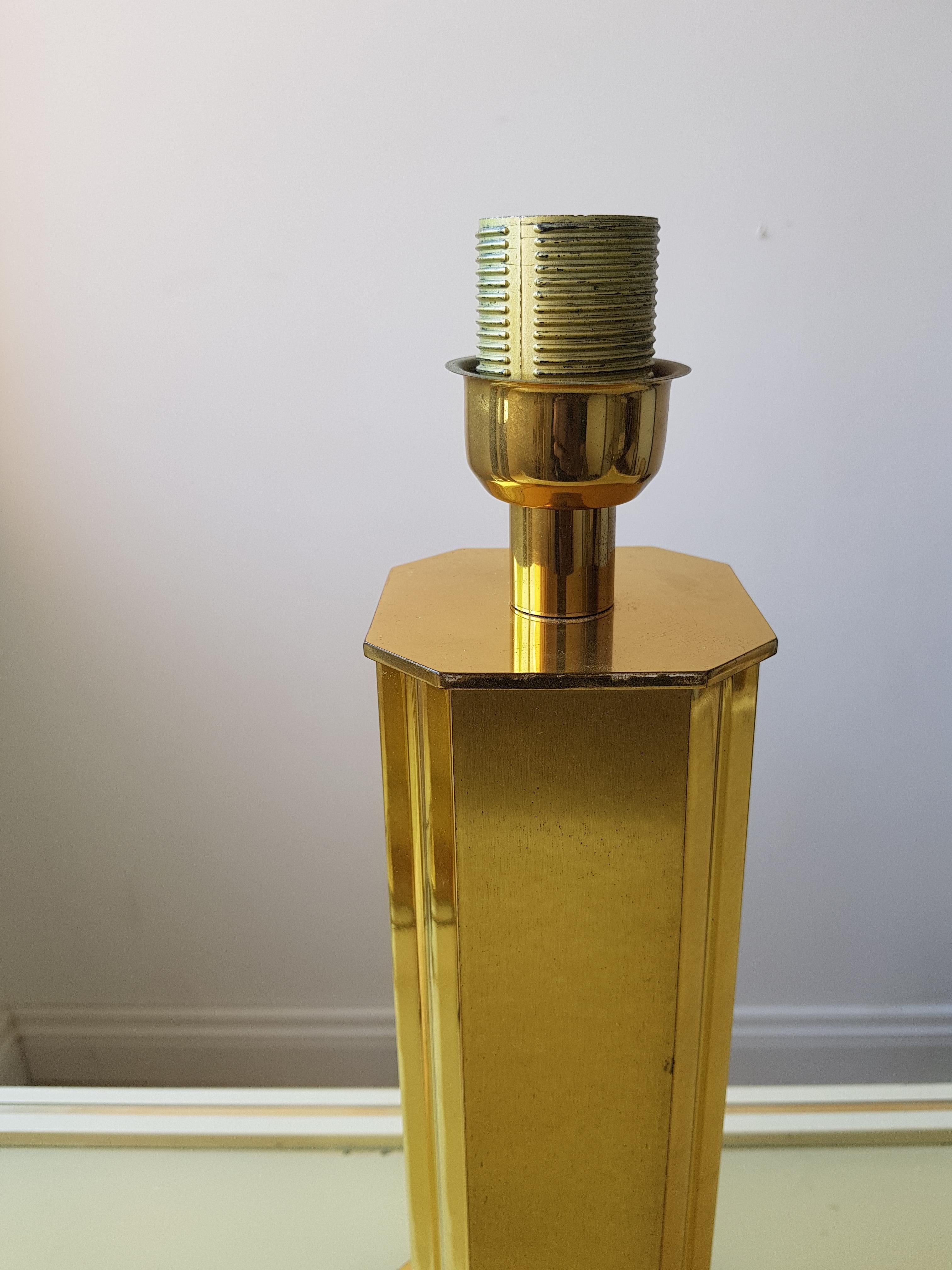 Brass 1970s Hollywood Regency brass Table Lamps
