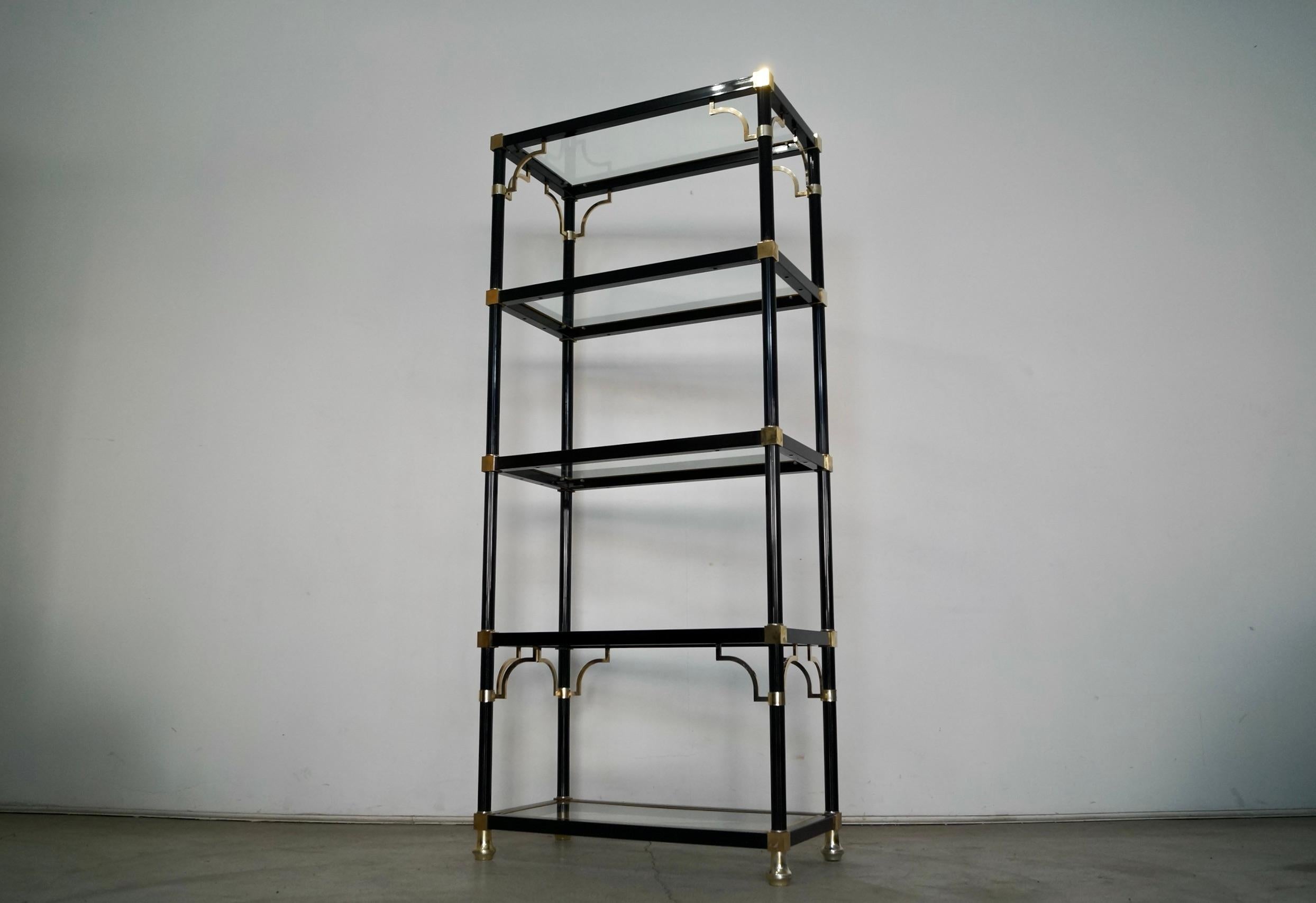 Late 20th Century 1970's Hollywood Regency Etagere / Shelf  For Sale