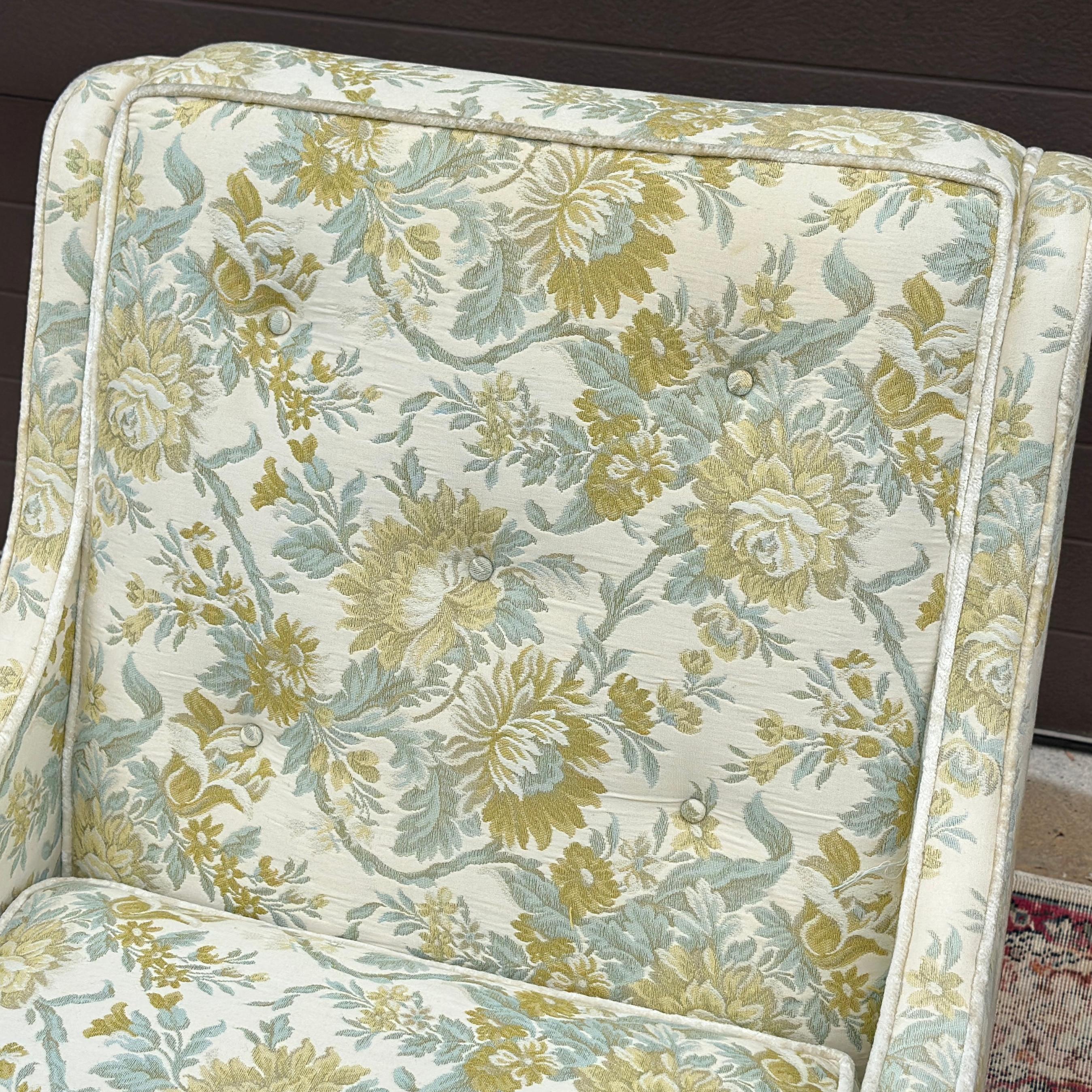 Sillón Hollywood Regency de los años 70 por Tomlinson Furniture Estadounidense en venta