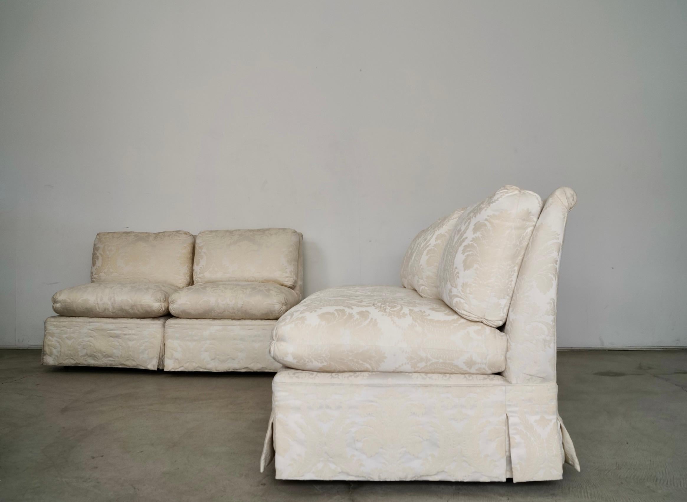Canapé sectionnel modulable 5 pièces Marge Carson, Hollywood Regency, 1970 Bon état - En vente à Burbank, CA
