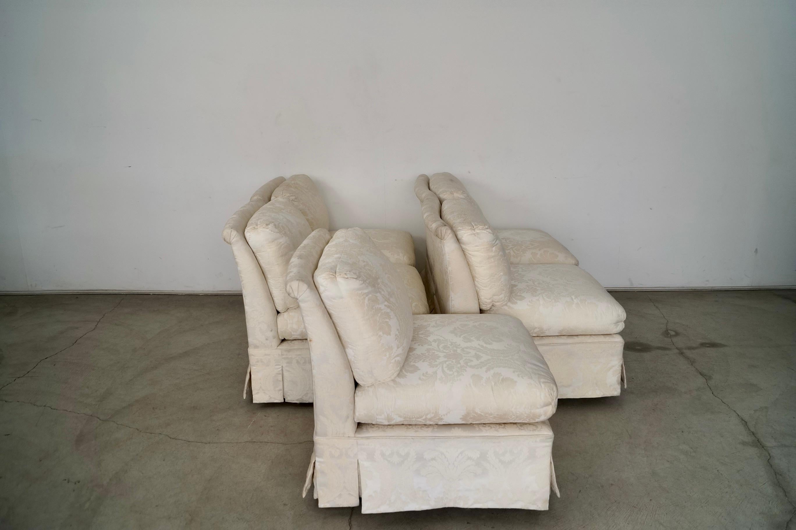 Canapé sectionnel modulable 5 pièces Marge Carson, Hollywood Regency, 1970 en vente 1