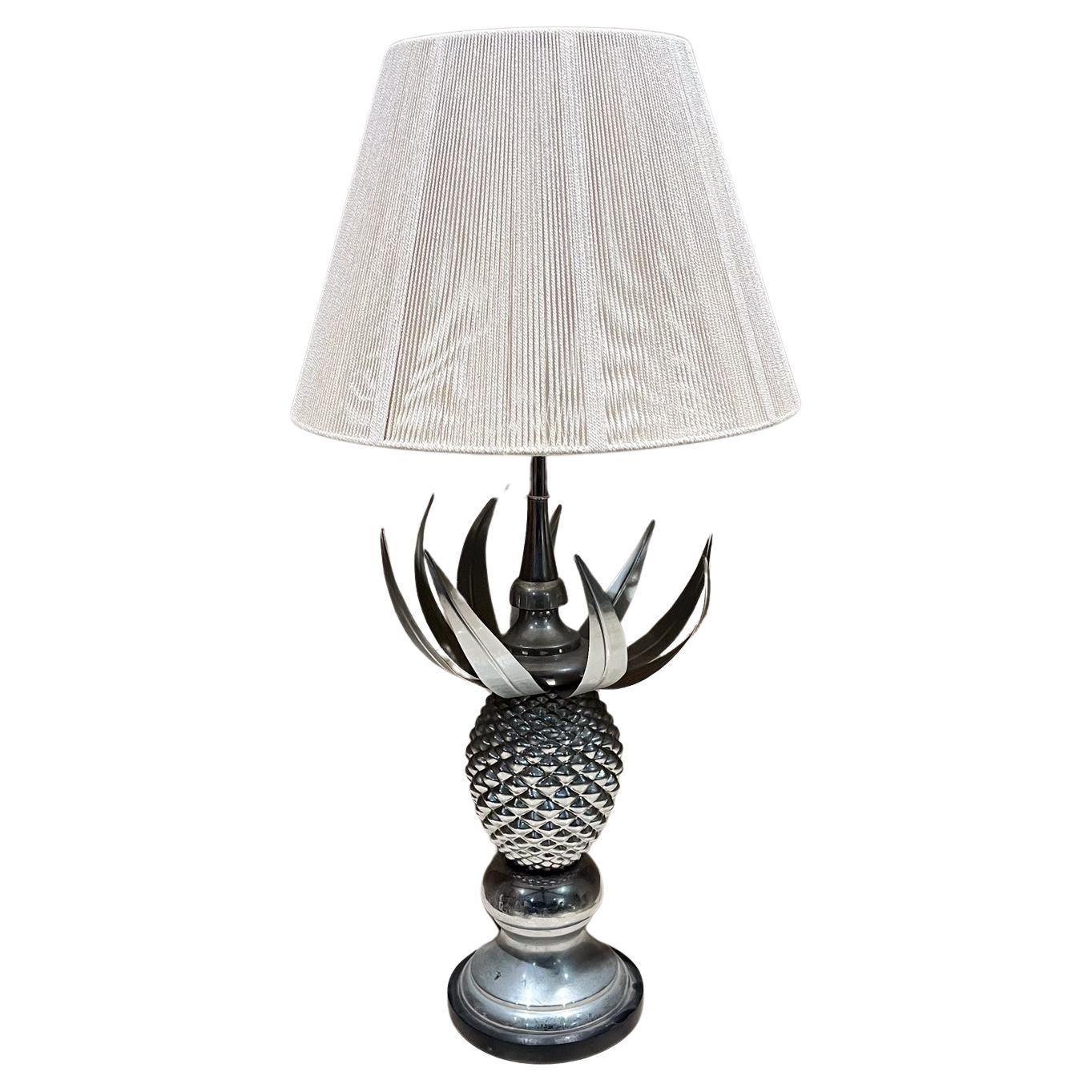 1970s Hollywood Regency Pineapple Table Lamp