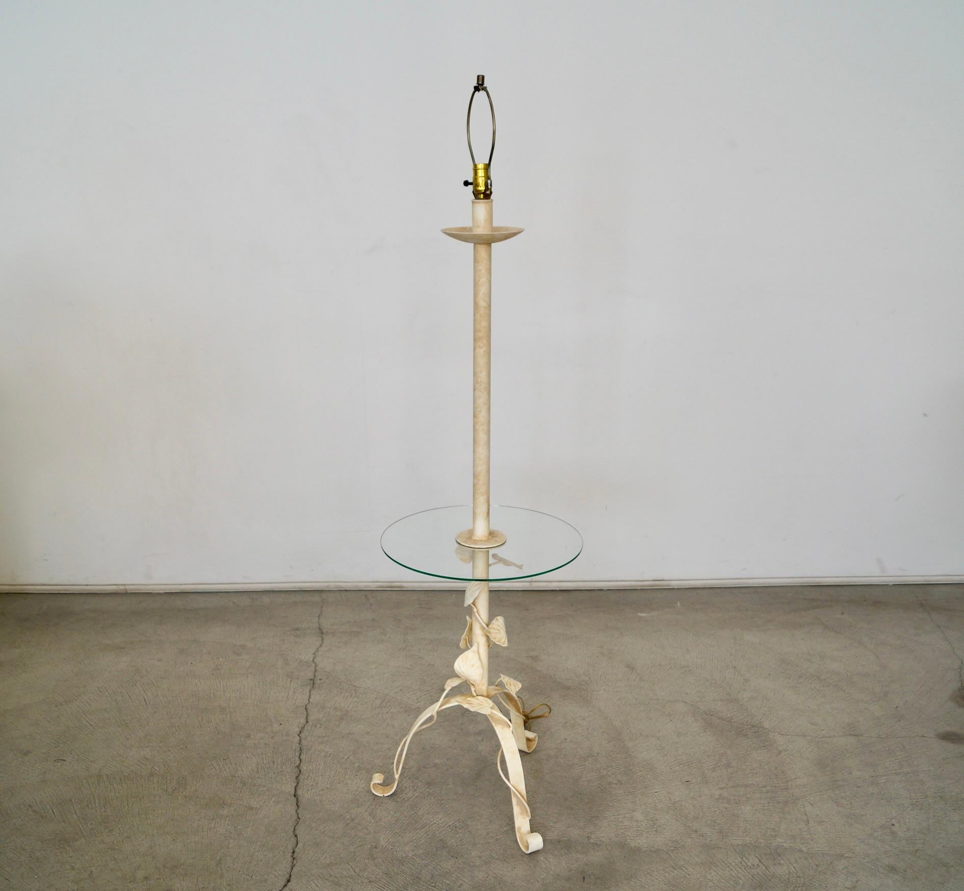 Lampadaire de table d'appoint sculptural Hollywood Regency des années 1970 en vente 1