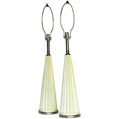 Fluted Obelisk Lamps