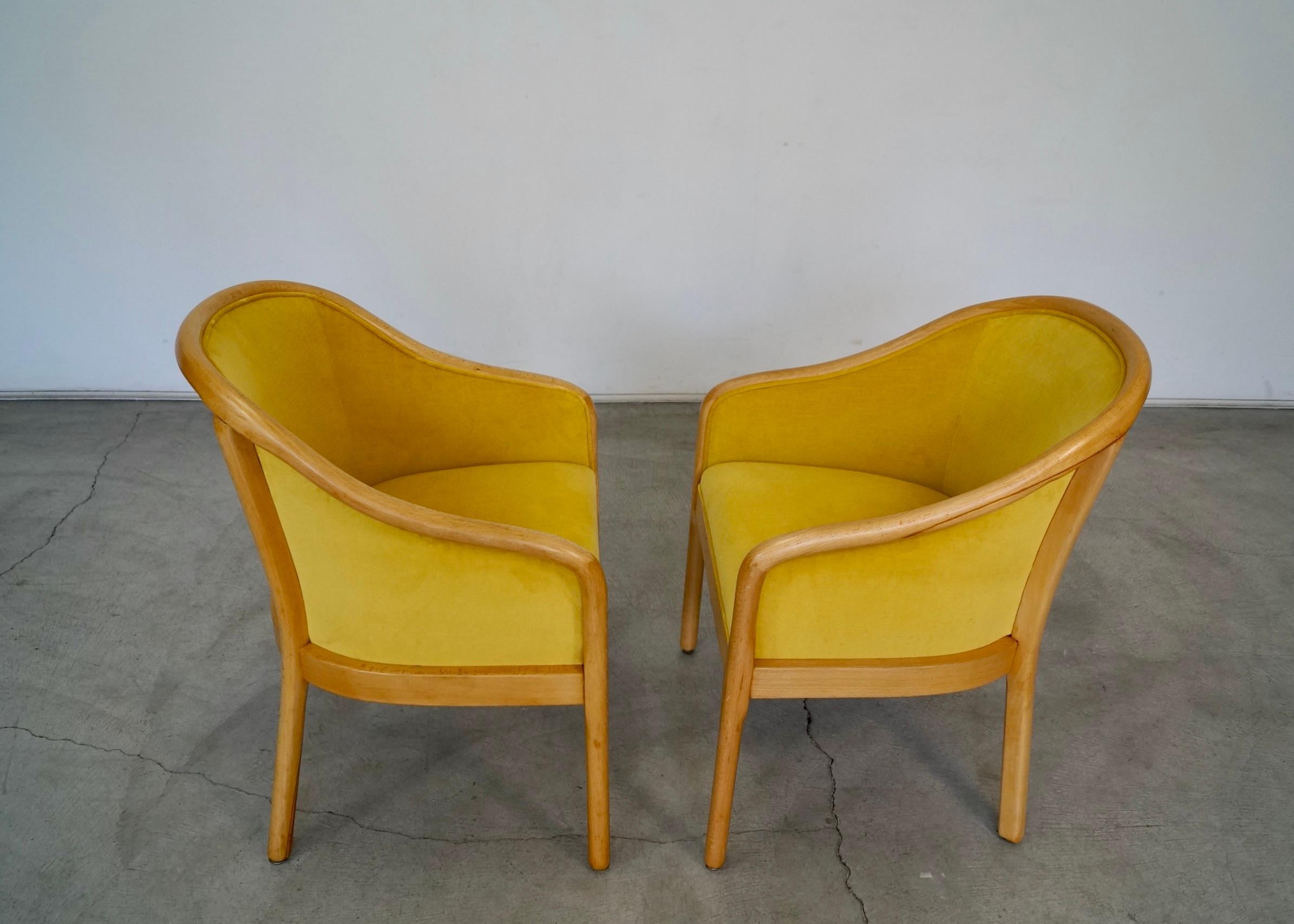 1970s Hollywood Regency Velvet Arm Chairs, a Pair 6