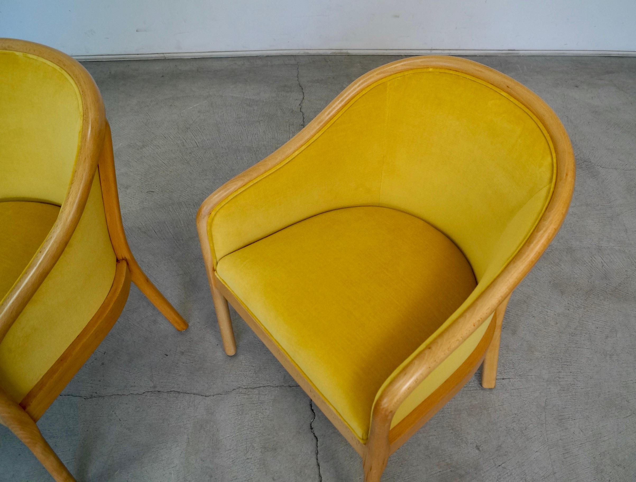 1970s Hollywood Regency Velvet Arm Chairs, a Pair 12