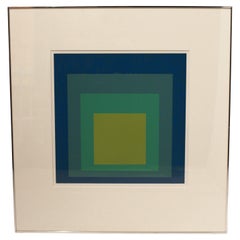 1970s "Homage to the Square" Print by Josef Albers