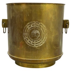 1970s Hong Kong Brass Yin Yang Planter