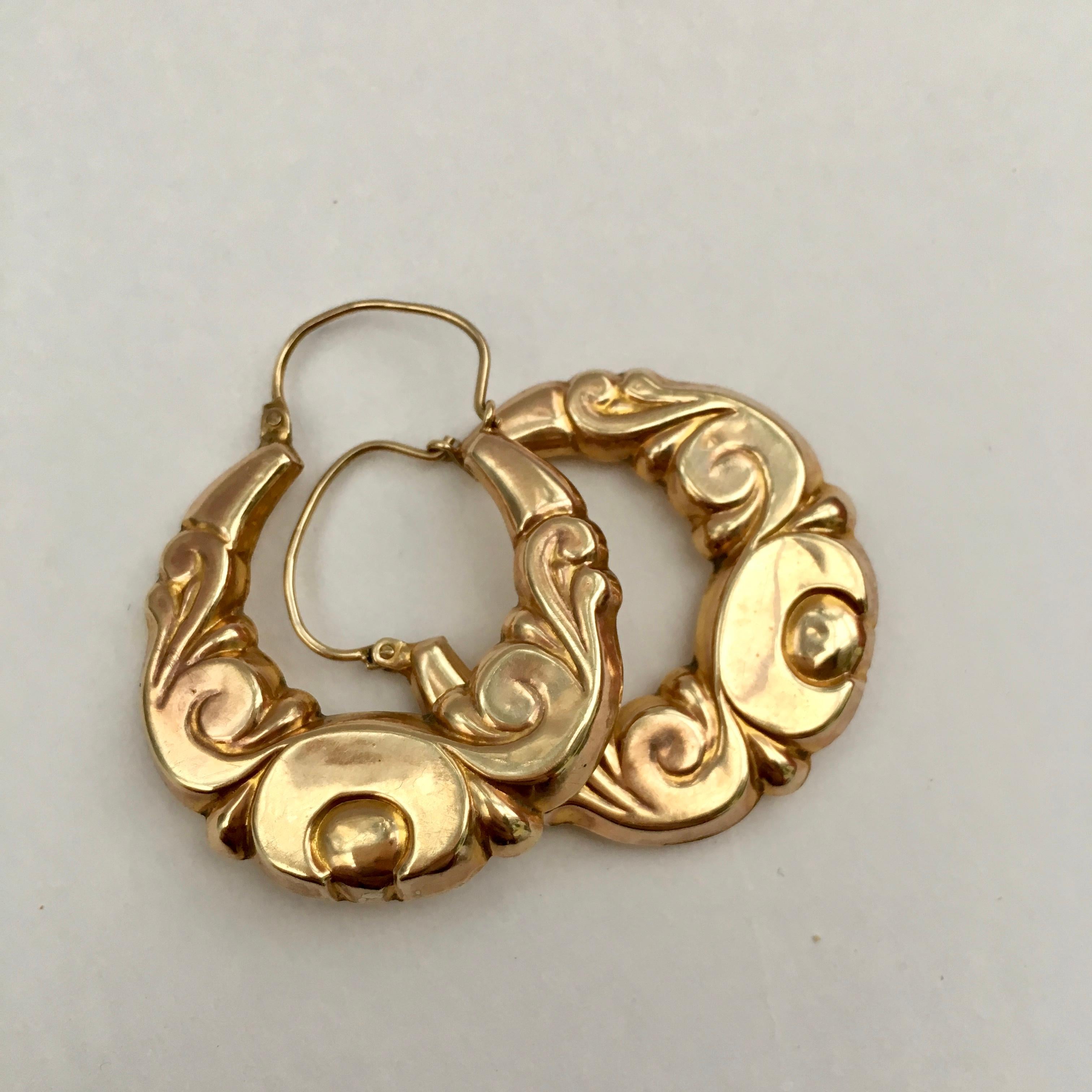70s hoop earrings