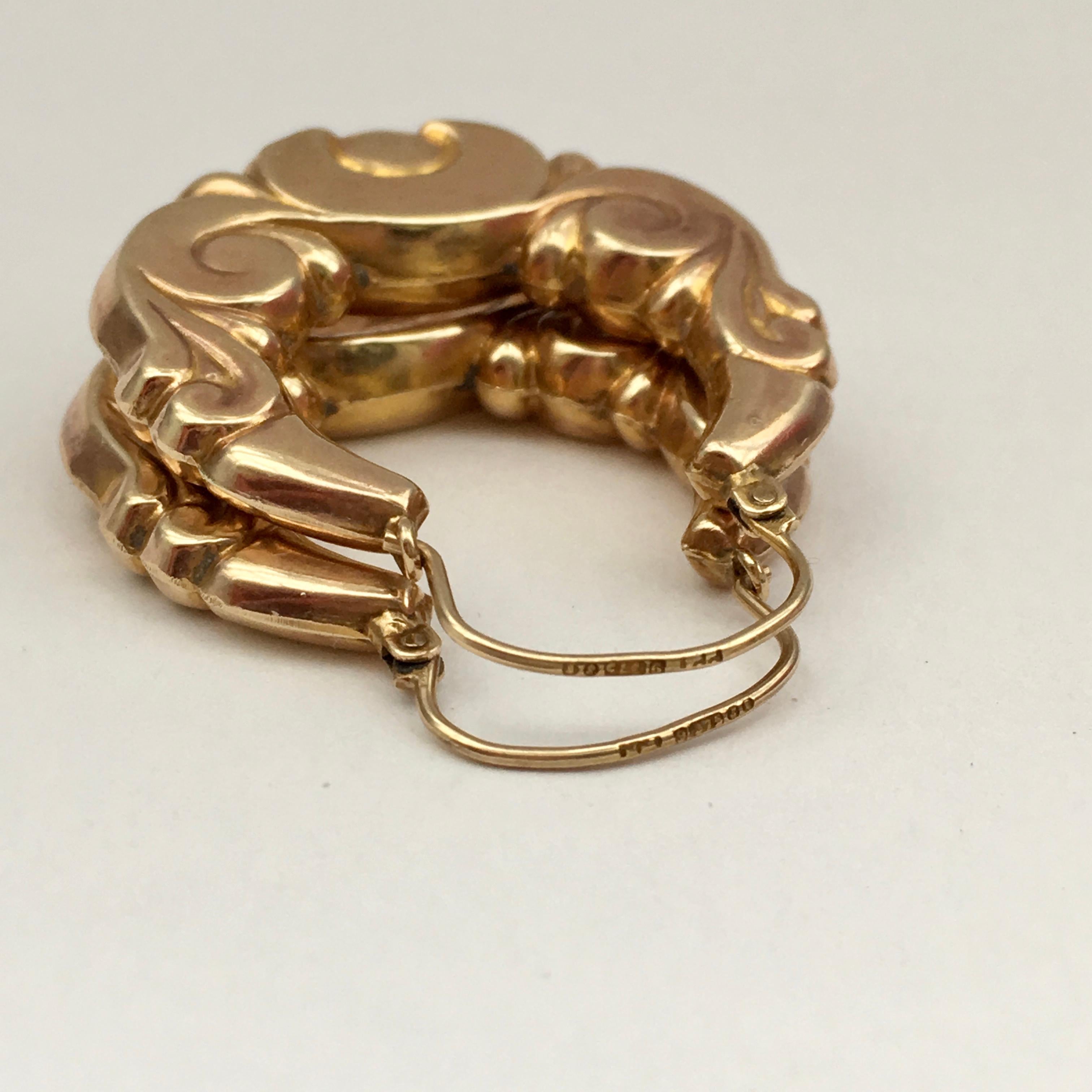 vintage creole earrings