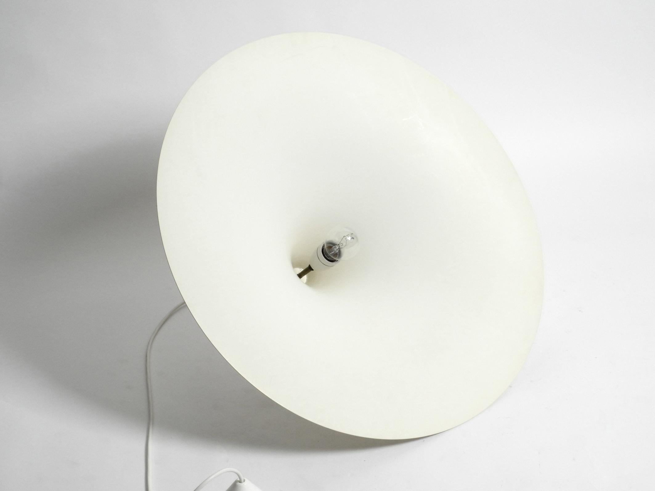 Late 20th Century 1970s Huge White Fog & Morup Semi Metal Tulip Pendant Lamp