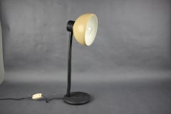 Lampada da tavolo a collo d'oca ungherese degli anni '70, Cappuccino Mid Century Table Light