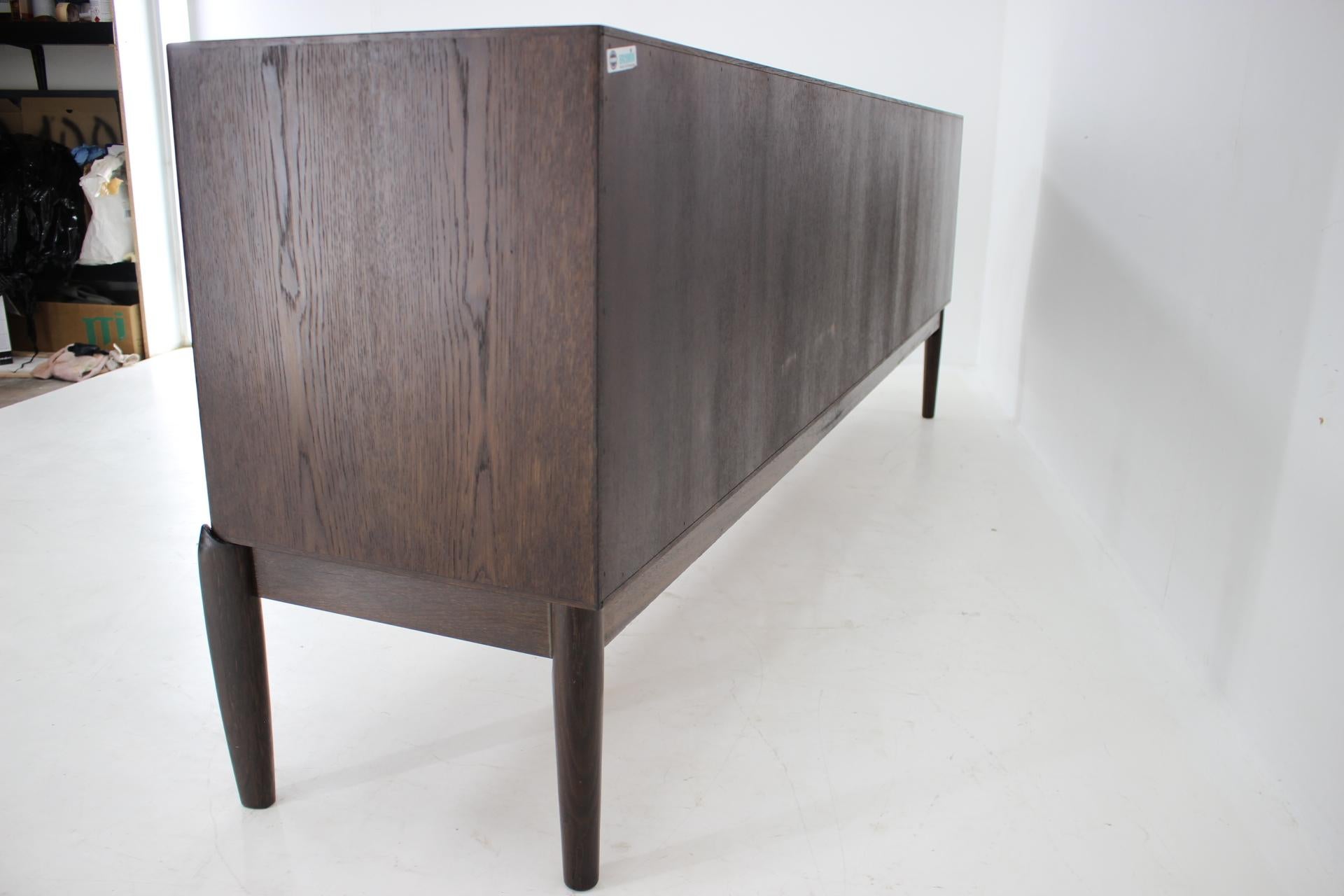 1970s H.W.Klein Stained Oak Sideboard for Bramin, Denmark  For Sale 6