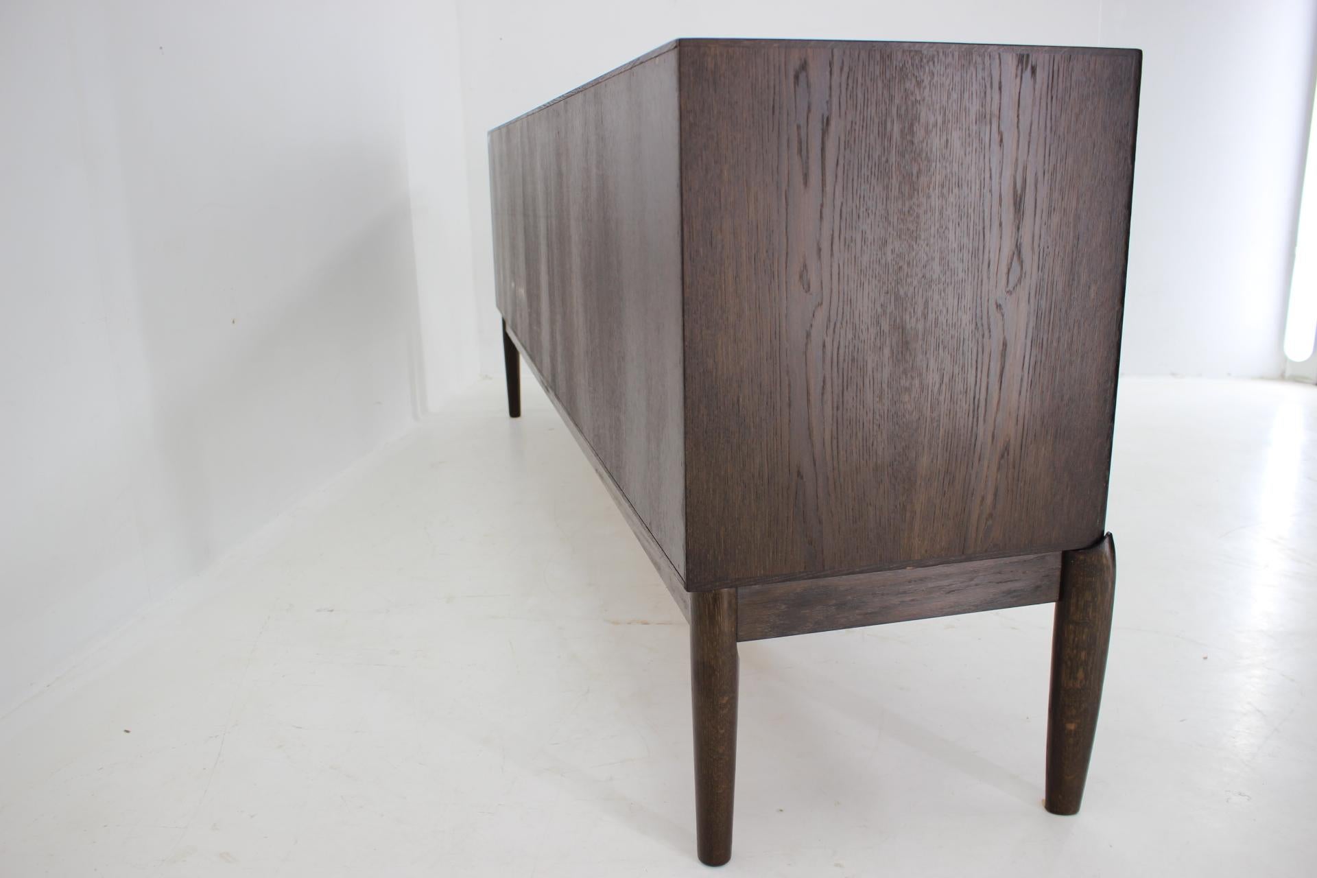 1970s H.W.Klein Stained Oak Sideboard for Bramin, Denmark  For Sale 8
