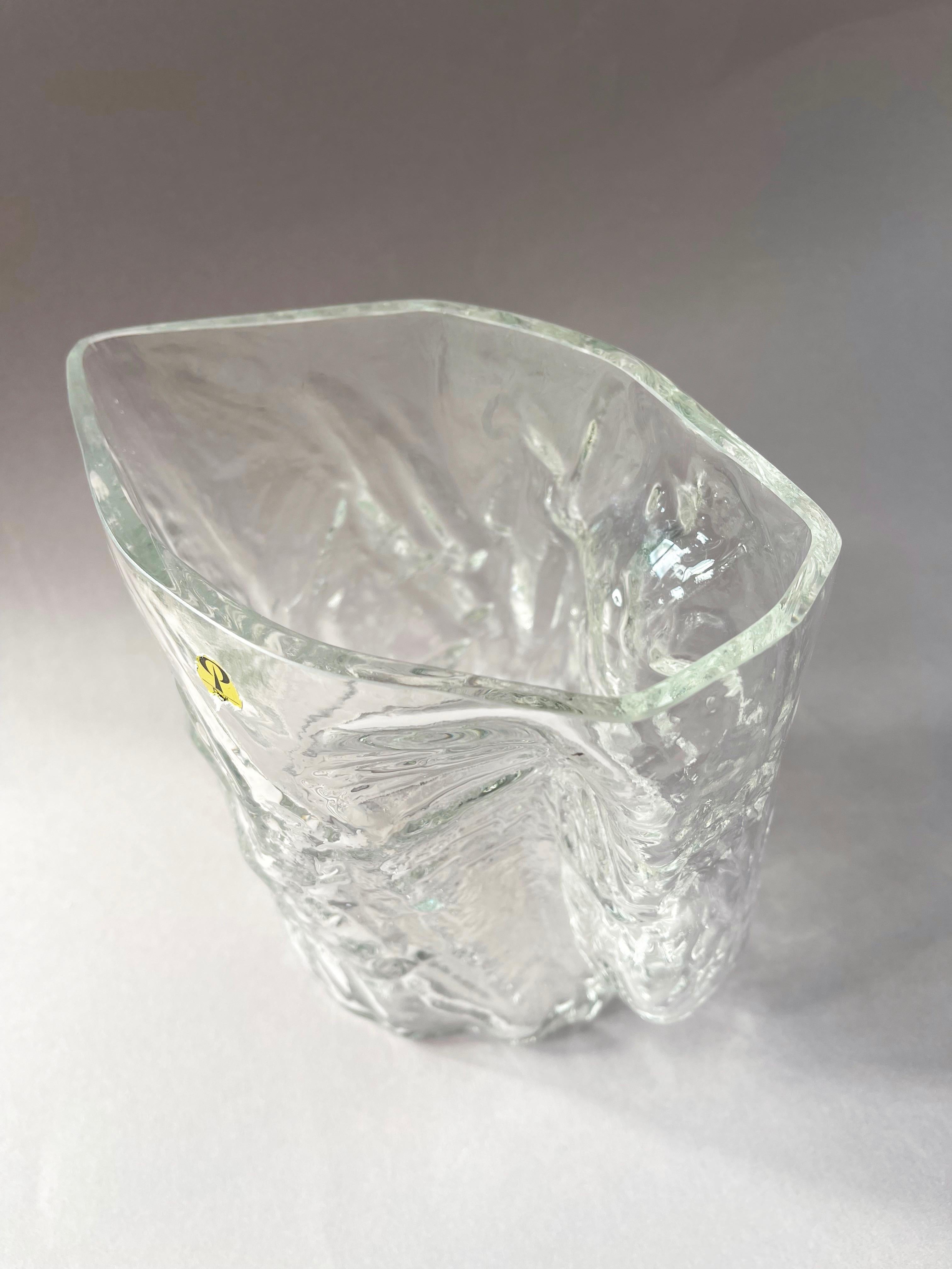 Pichet en verre à glace des années 1970, édition 