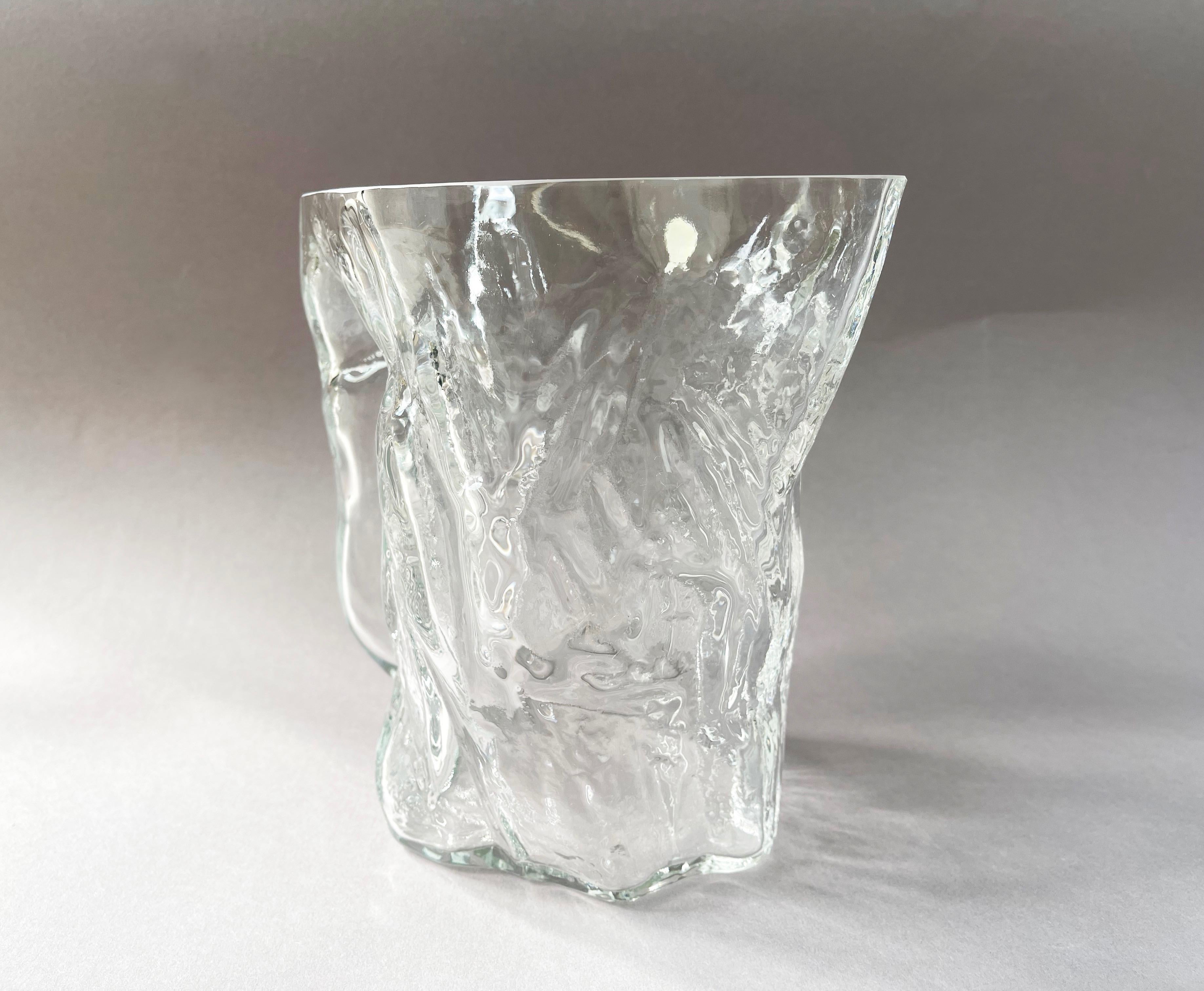 Mid-Century Modern Pichet en verre à glace des années 1970, édition 