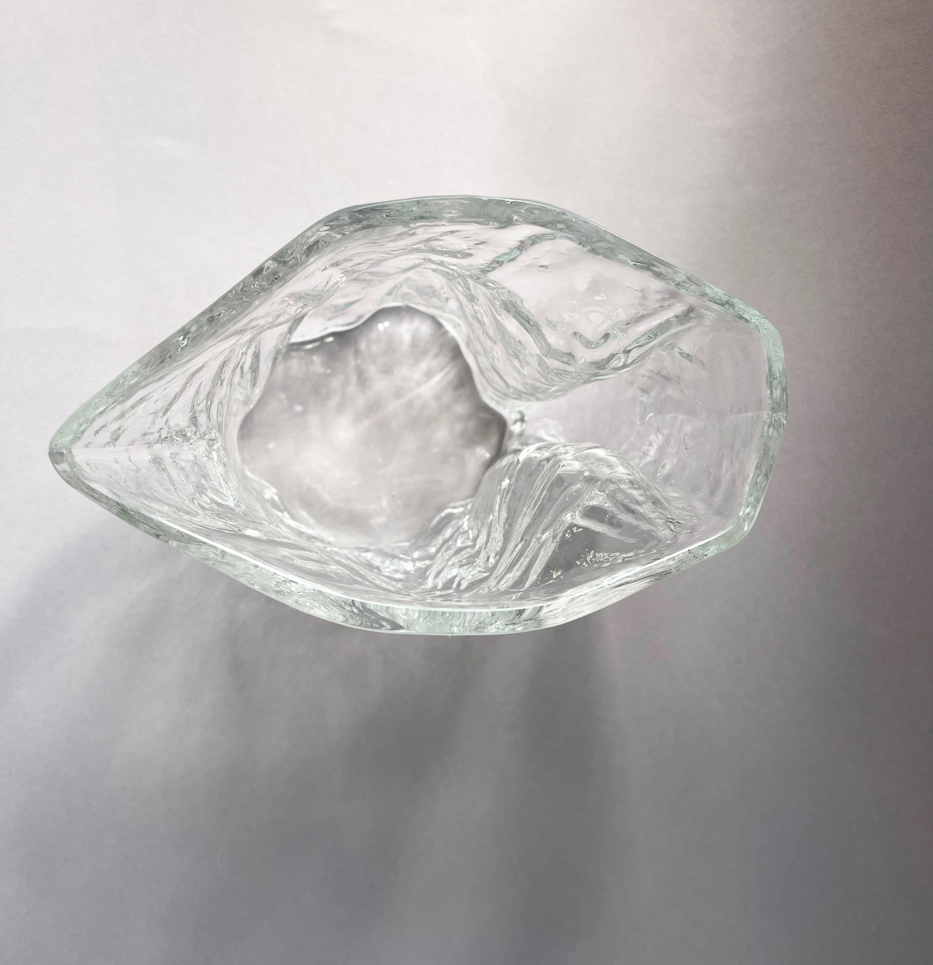 20ième siècle Pichet en verre à glace des années 1970, édition 