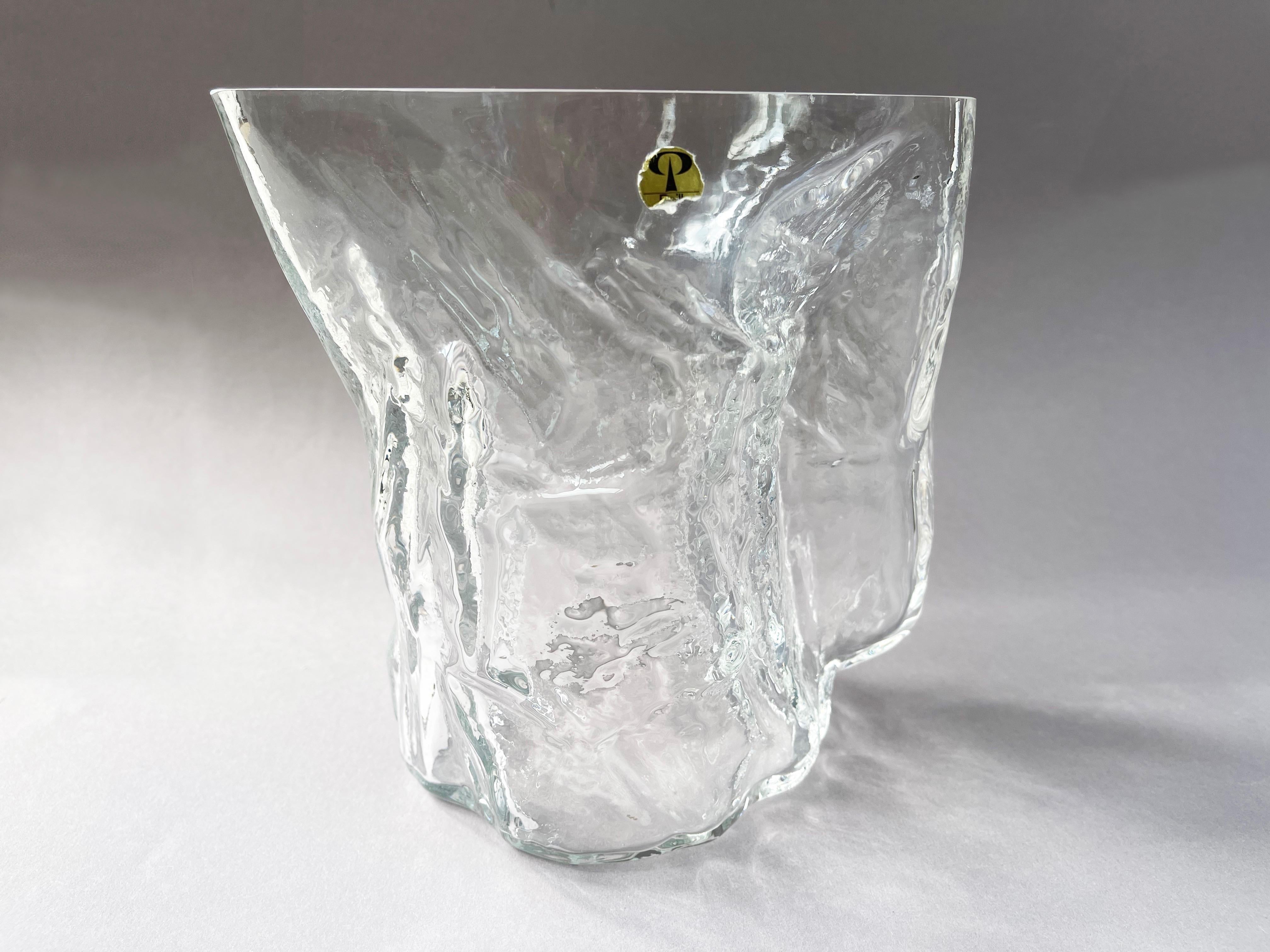 Pichet en verre à glace des années 1970, édition 