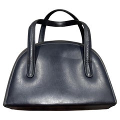 1970er Jahre Ikonische Gucci Oyster Handtasche aus blauem und rotem Leder