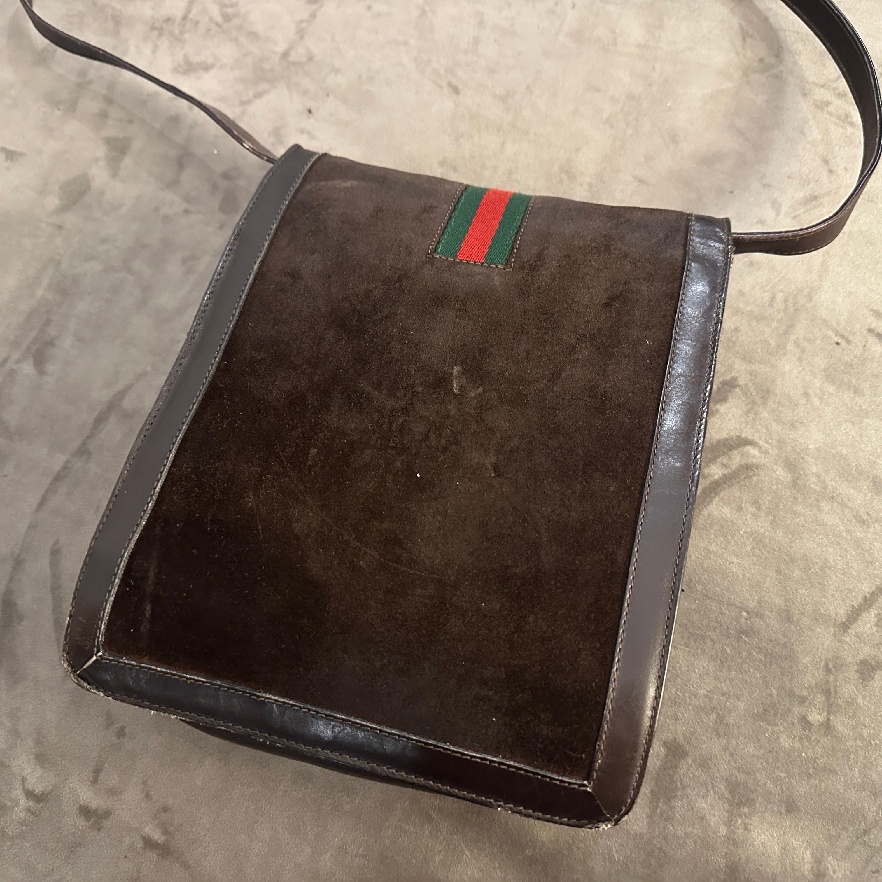 Black 1970S Iconic Gucci Men's Bag For Sale
