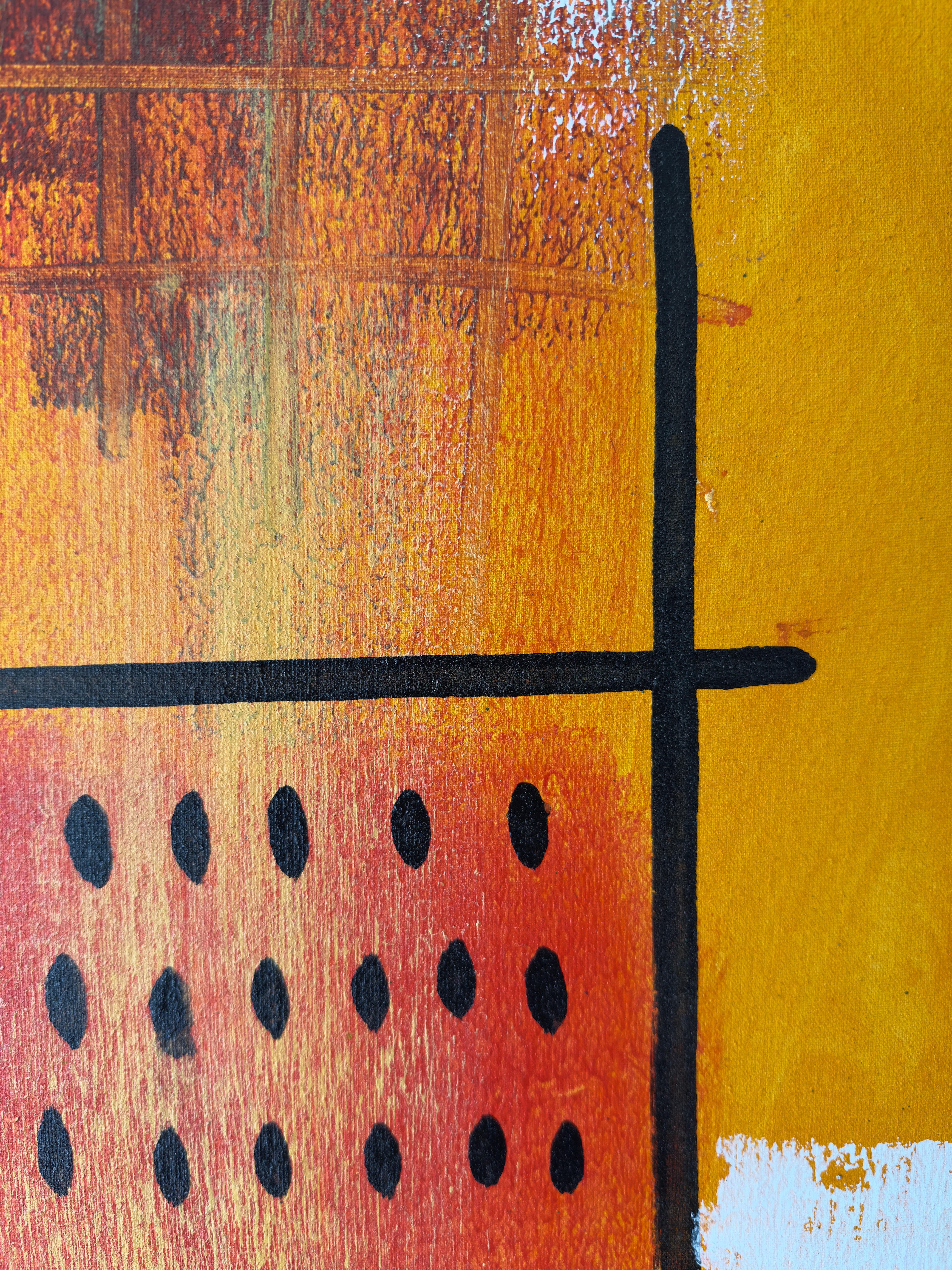 1970 Icone peinture abstraite du milieu du siècle moderne par l'artiste Unknown 4