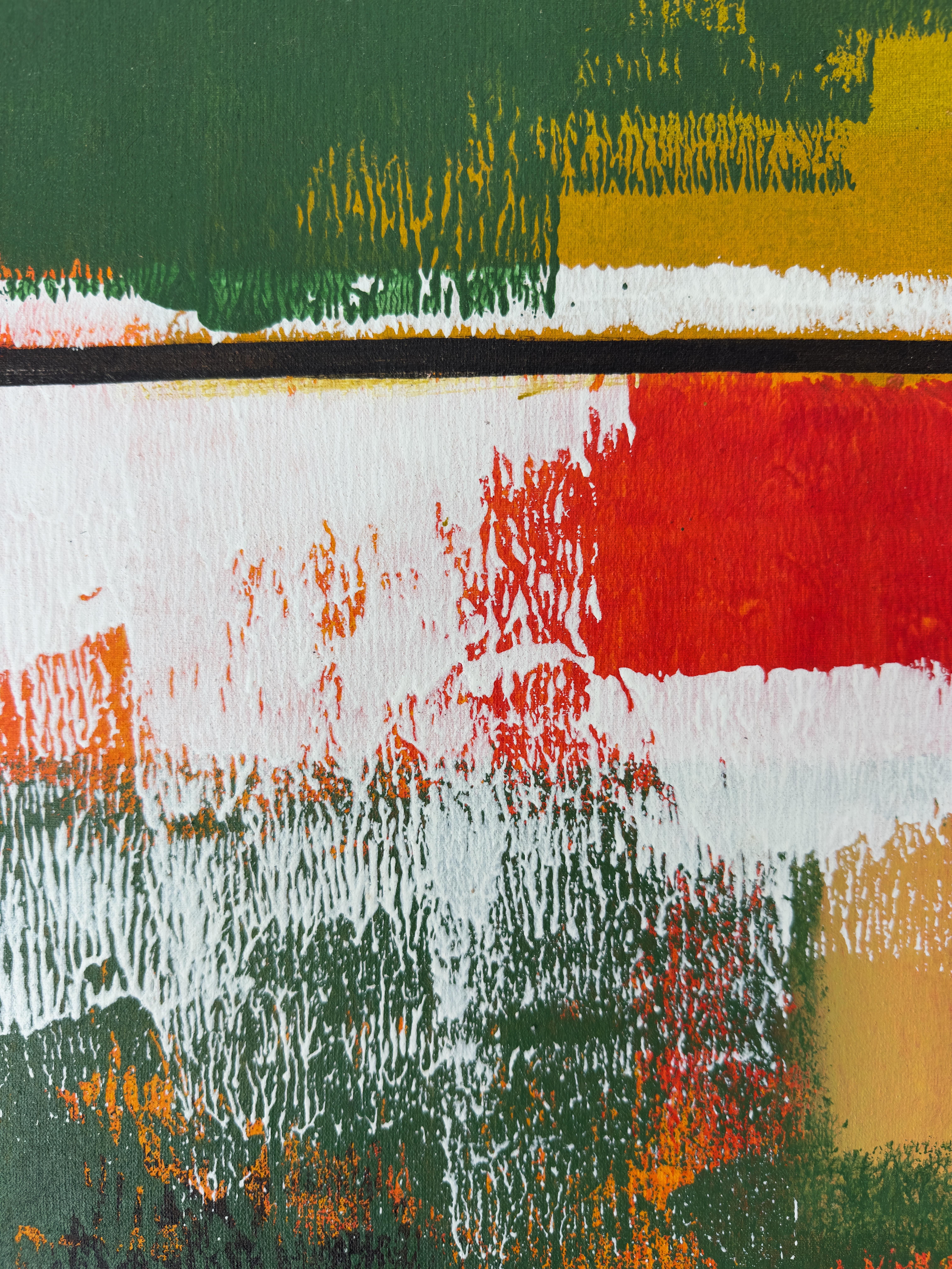 1970 Icone peinture abstraite du milieu du siècle moderne par l'artiste Unknown 5