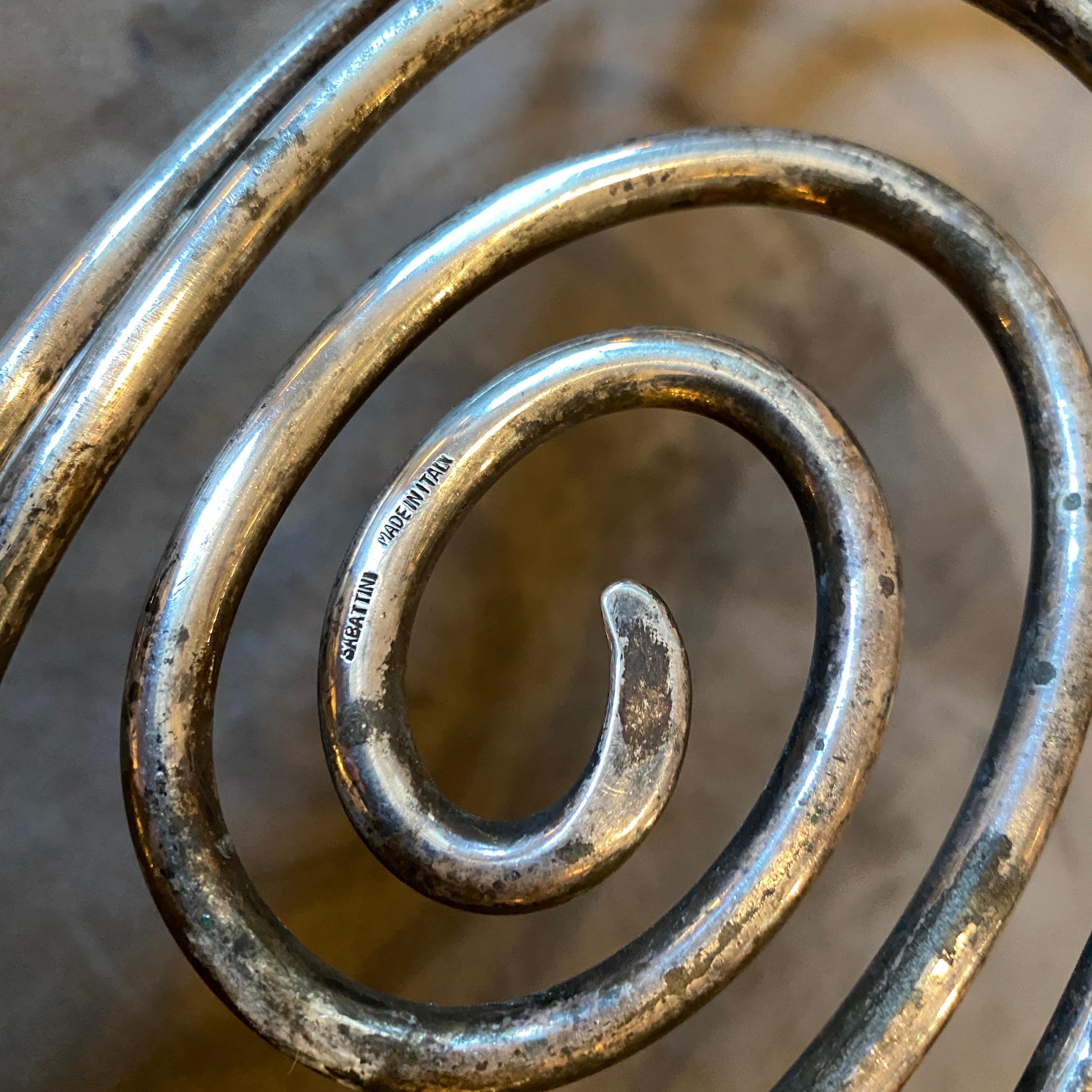 1970s Iconic Modernist Silver Plated Italian Basket Design by Lino Sabattini 3