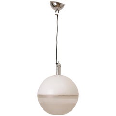 1970s Iguzzini Globe Hanging Pendant Light