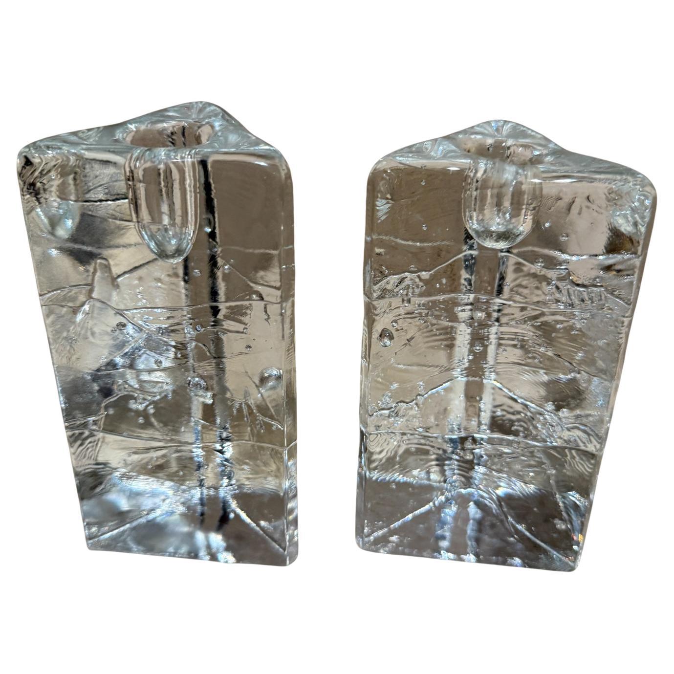 1970s Iittala Arkipelago Bloque de hielo Portavelas Timo Sarpaneva Finlandia