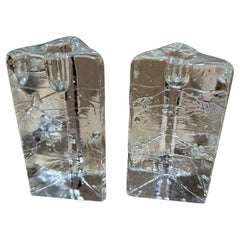 1970s Iittala Arkipelago Ice Block Candle Holders Timo Sarpaneva Finland