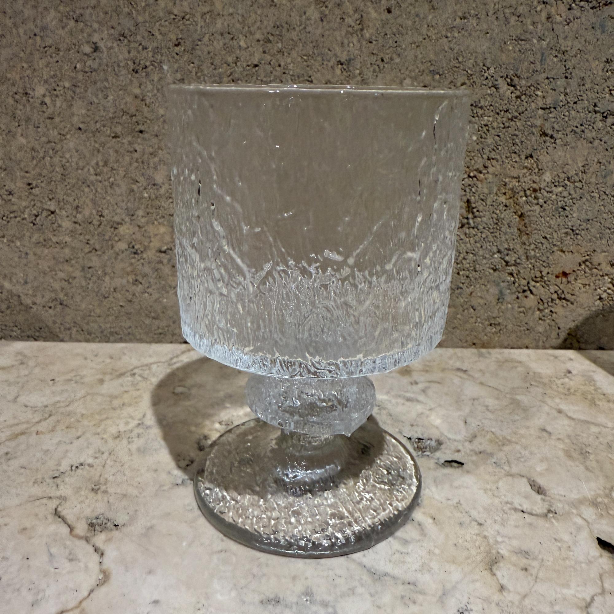 1970s Iittala Set of 3 Senator Goblet Glasses Finland Scandinavian Modern For Sale 3