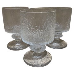 Set von 3 Senator Goblet-Gläsern, Iittala, Finnland, 1970er Jahre