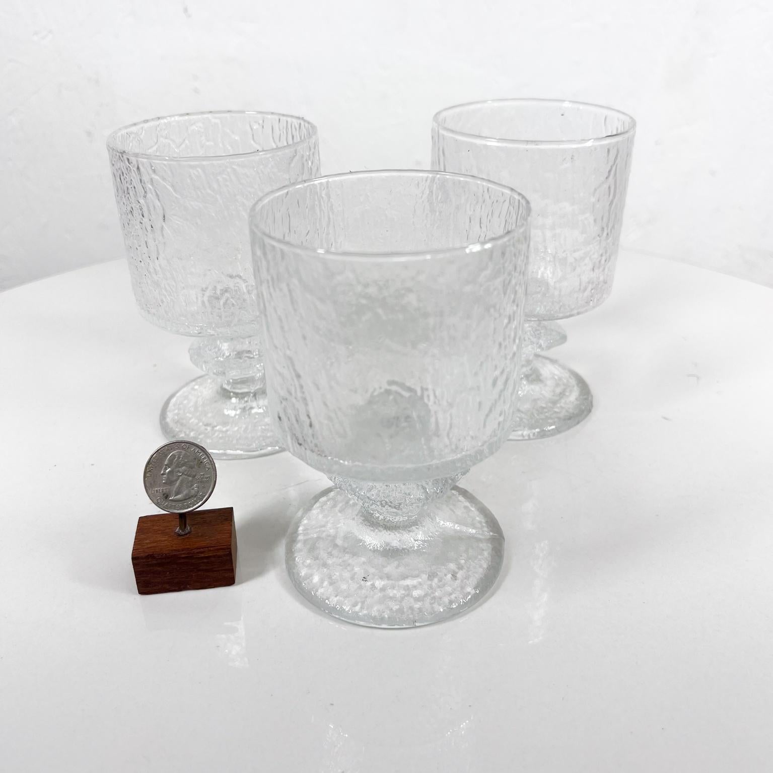 Mid-Century Modern Iittala, ensemble de 3 verres à gobelets Senator des années 1970, Finlande en vente