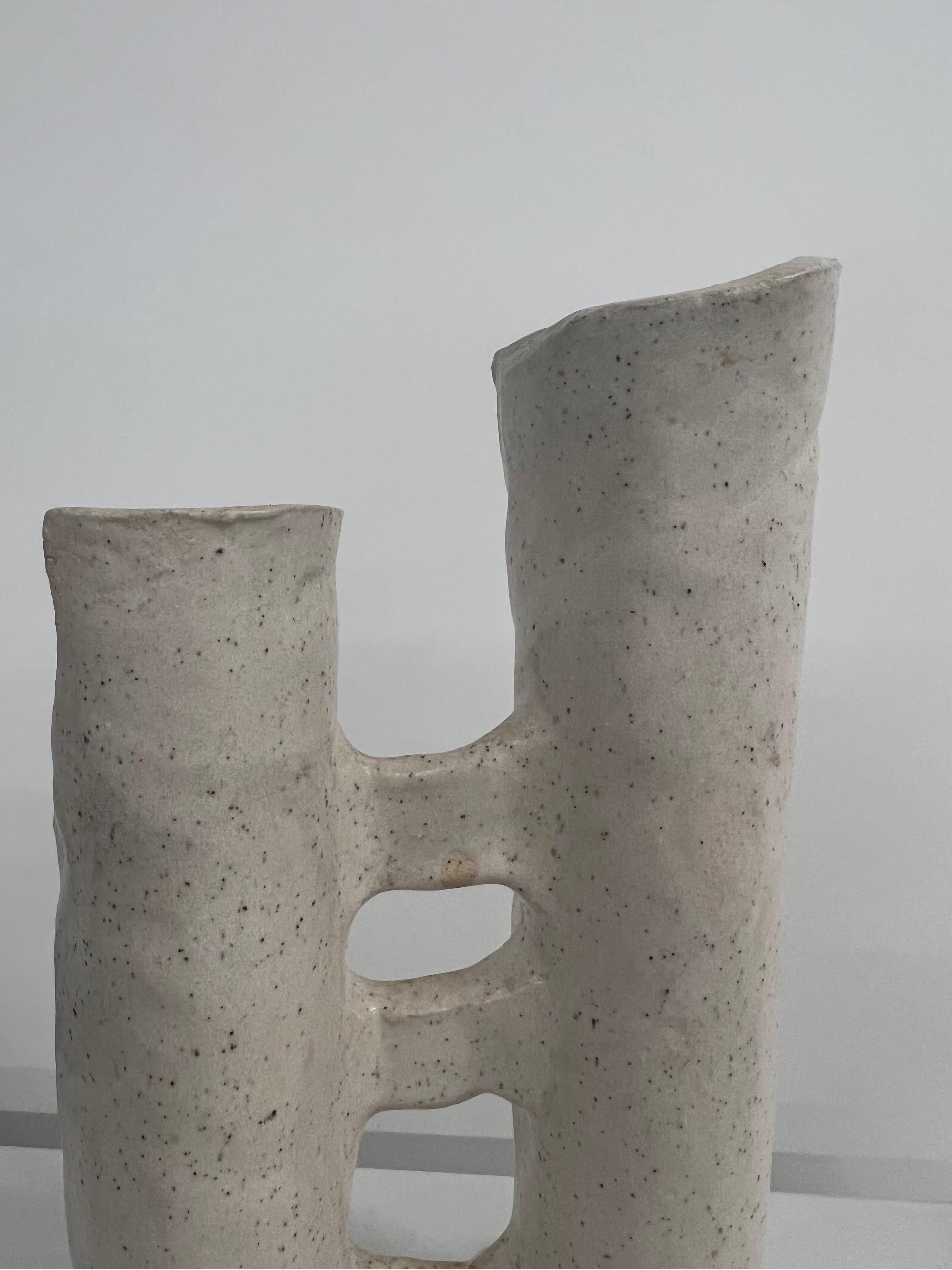 20th Century 1970s Ikebana Style Ceramic Pottery Vase