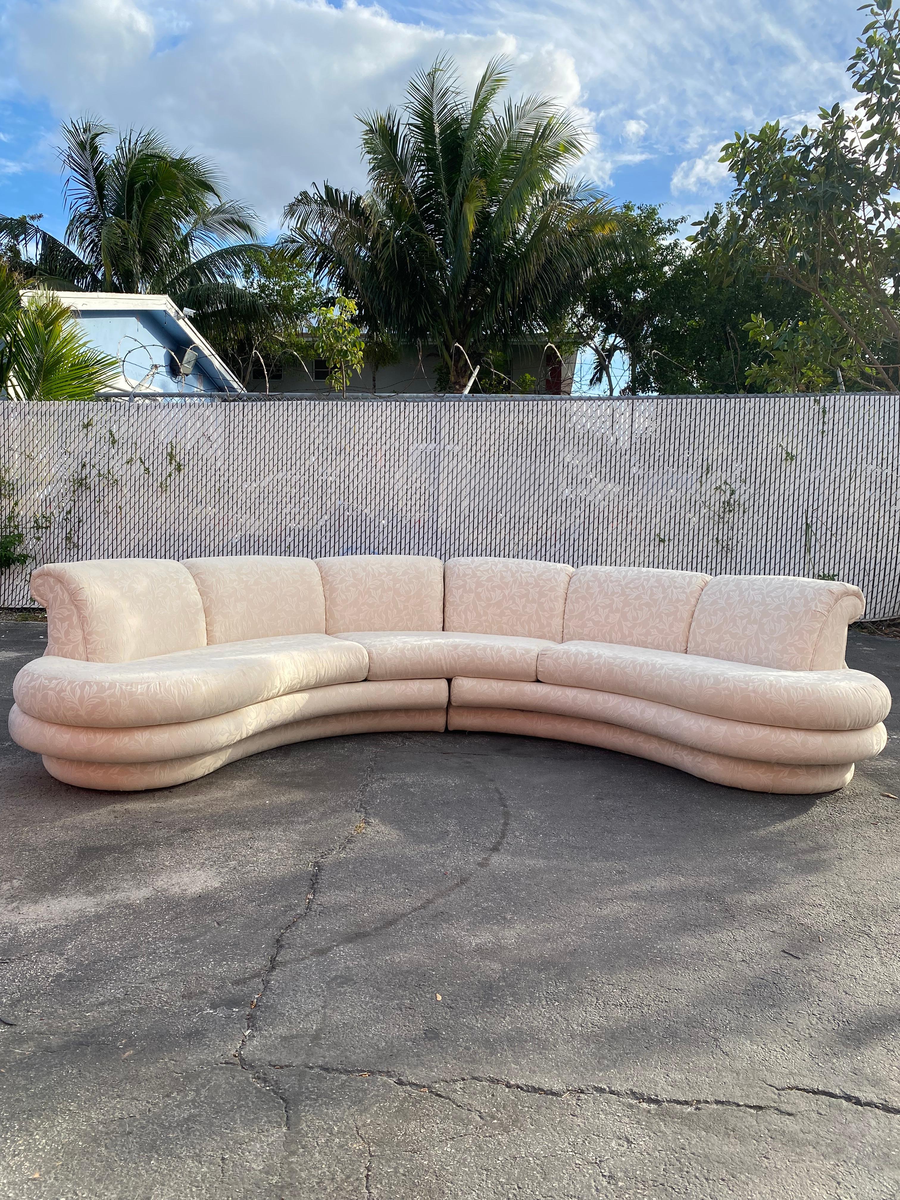 1970s Immaculate Adrian Pearsall Circular Three Piece Sectional  For Sale 3