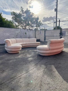 1970s Adrian Pearsall Circular Three Piece Sectional