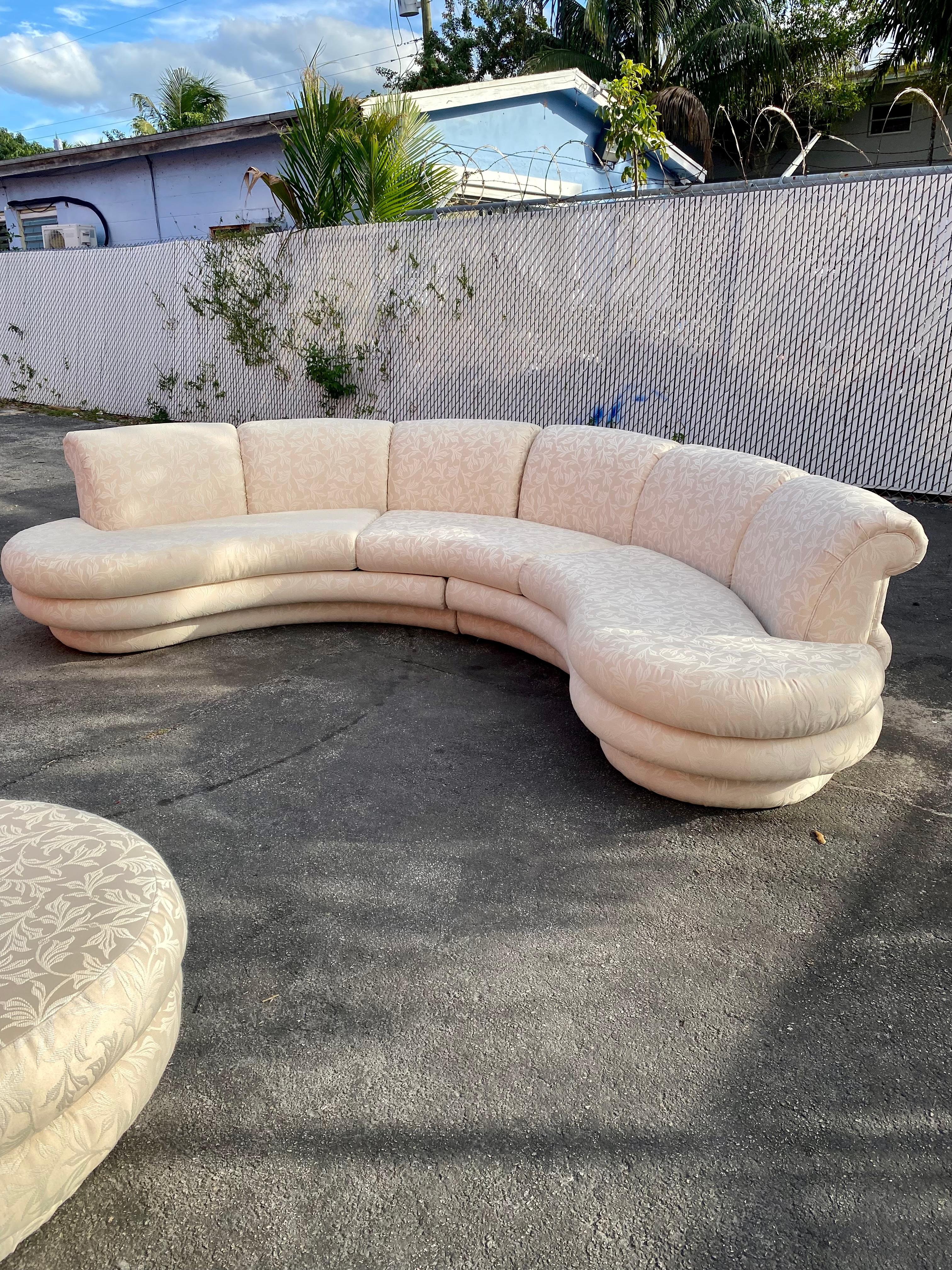 1970s Immaculate Adrian Pearsall Circular Three Piece Sectional  For Sale 2